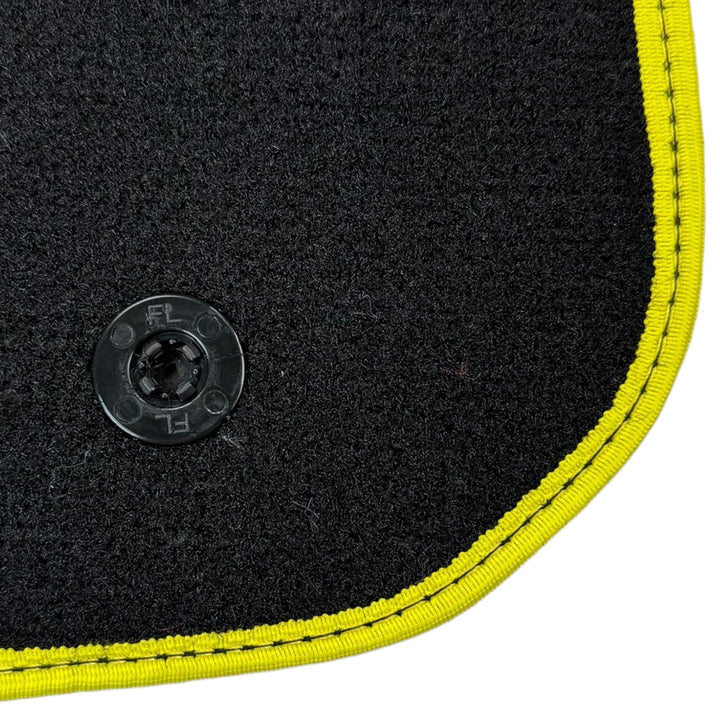 Carbon Fiber Floor Mats for Ferrari 812 Superfast | Yellow Trim