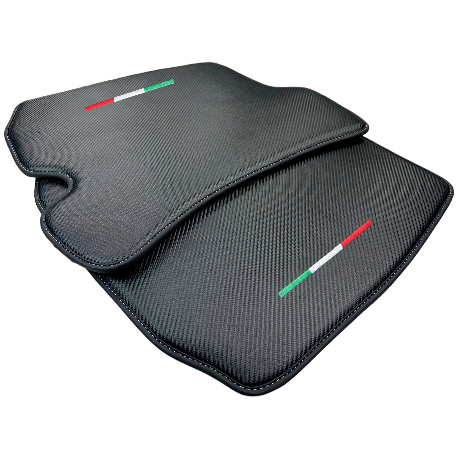 Carbon Fiber Leather Car Mats For Ferrari Portofino (2018-2023)