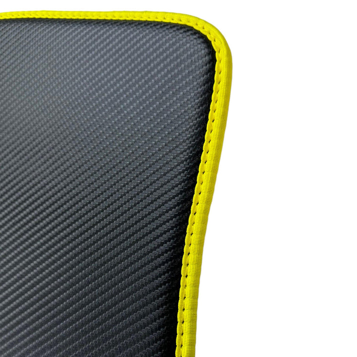 Carbon Fiber Floor Mats For Ferrari 812 Superfast (2018-2023) with Yellow Trim