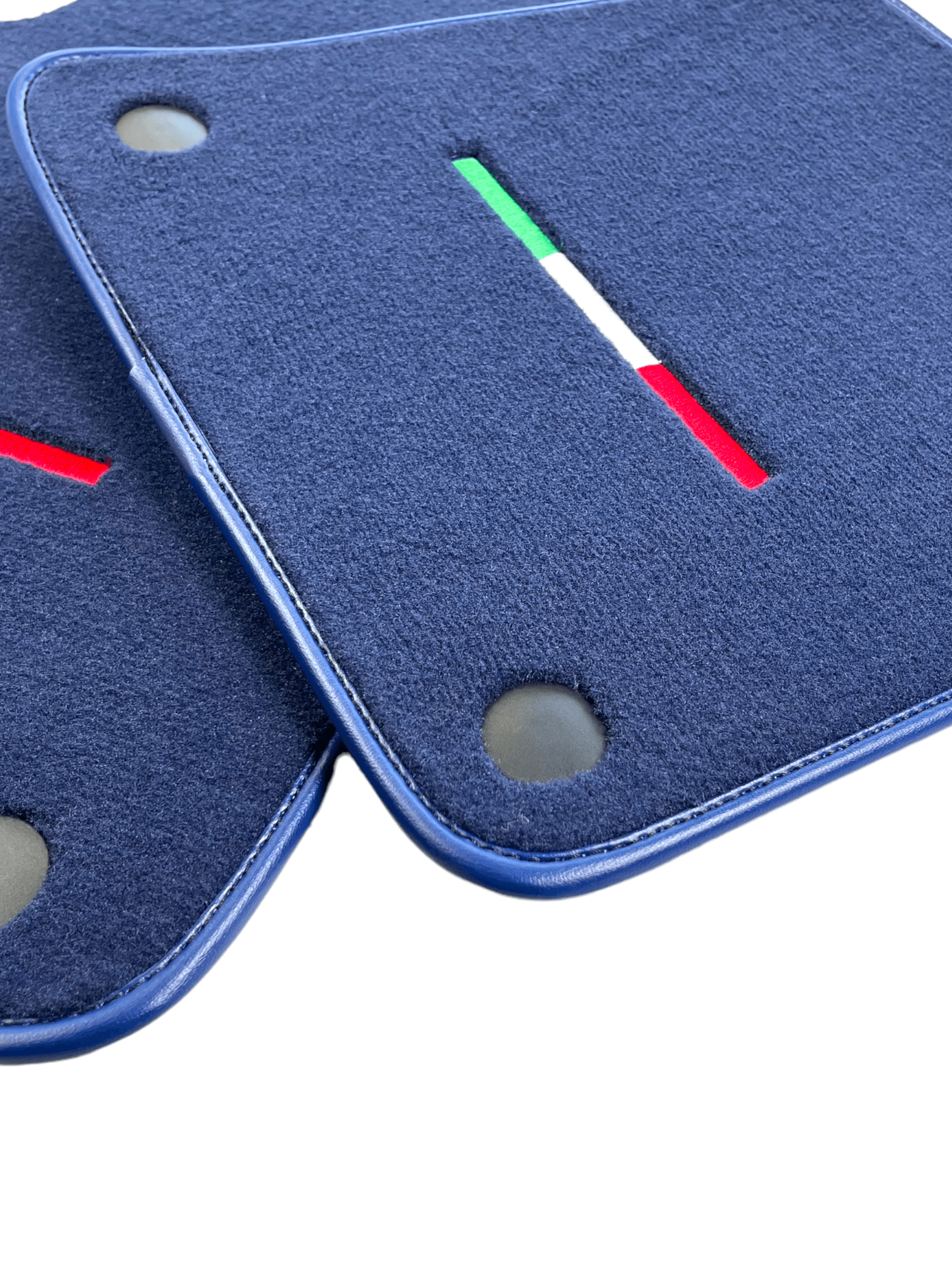 Dark Blue Floor Mats For Ferrari 599 Coupe 2006-2012 Italian Edition - Scuderia