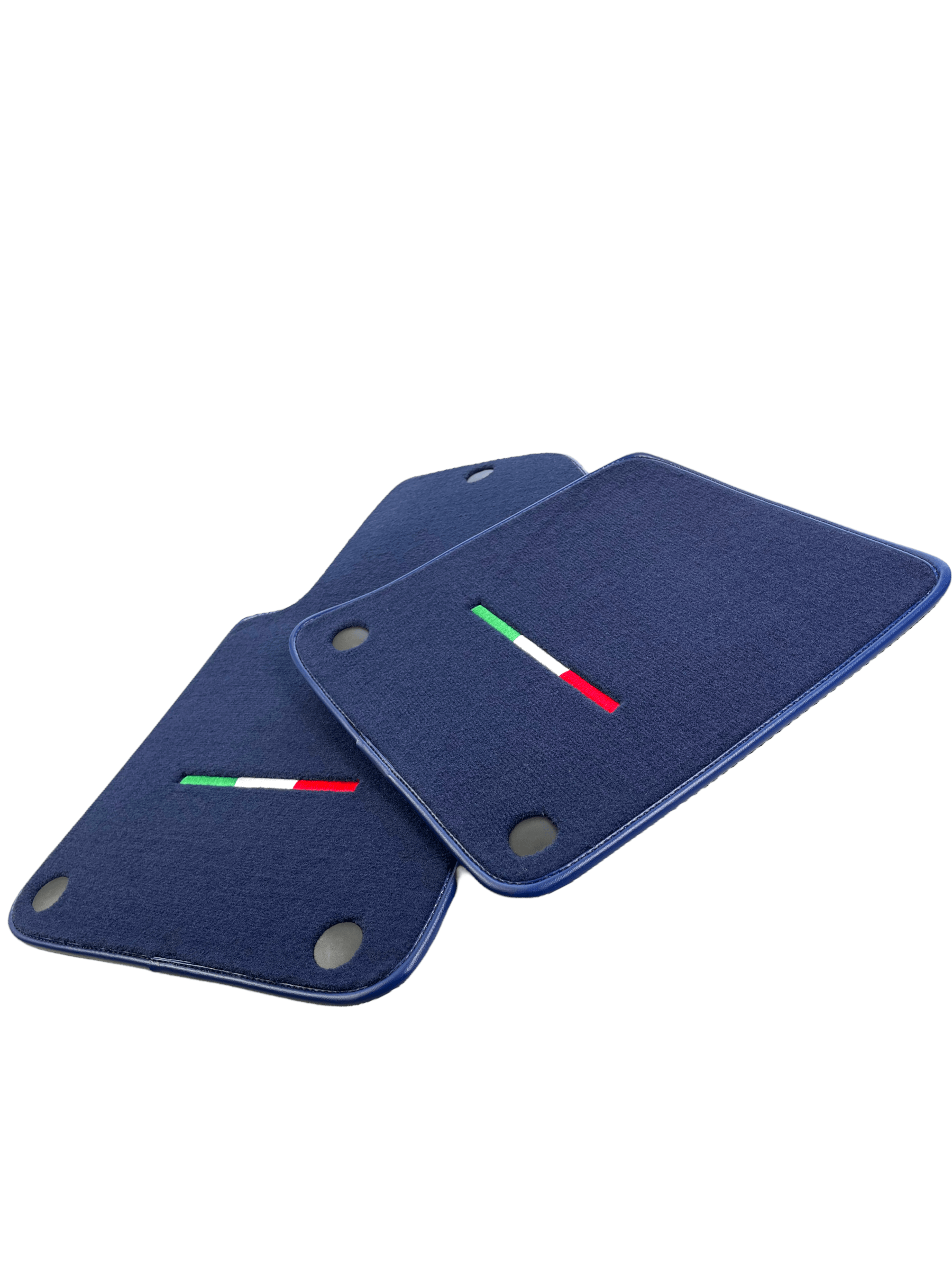 Dark Blue Floor Mats For Ferrari 599 Coupe 2006-2012 Italian Edition - Scuderia