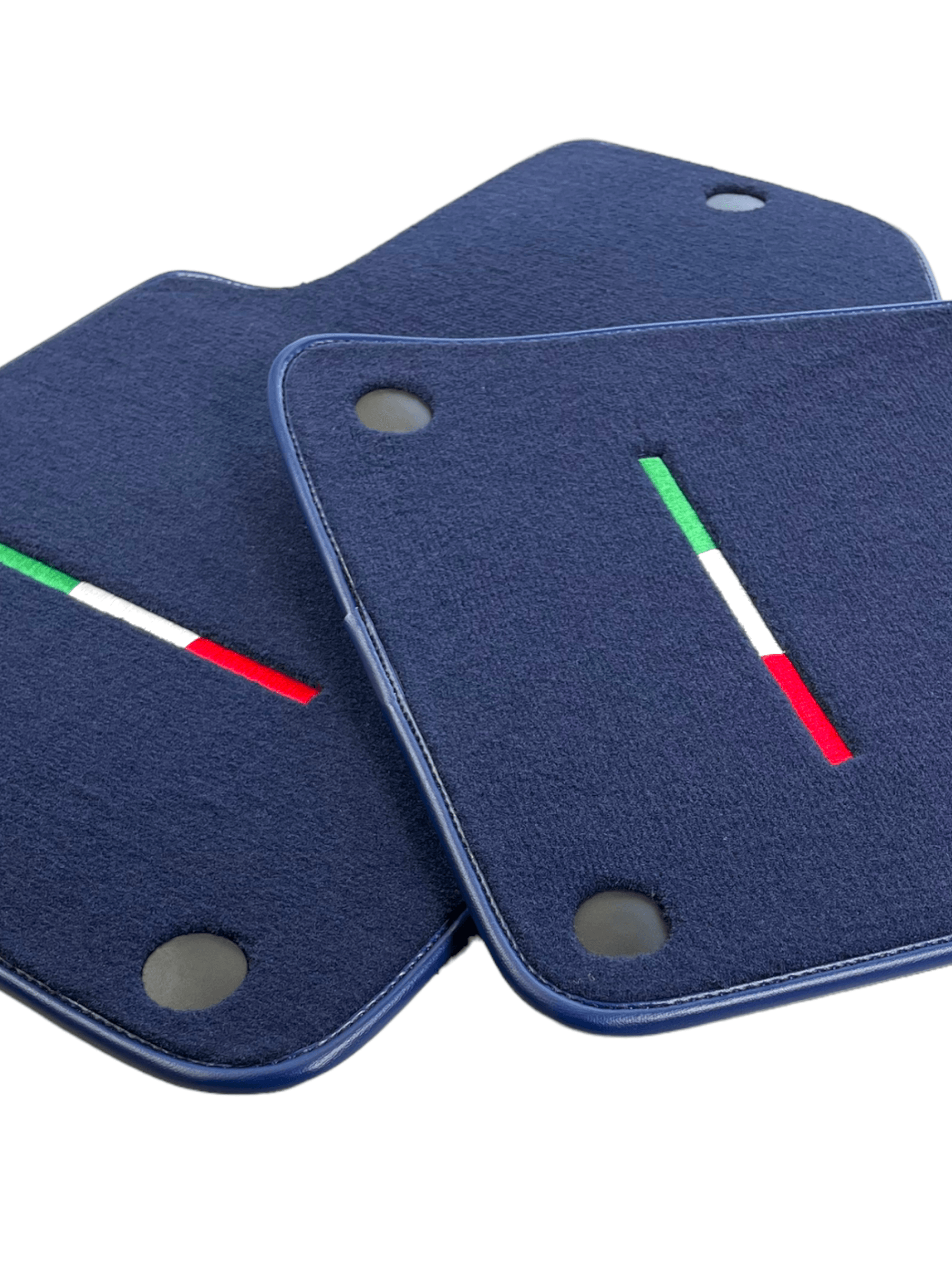 Dark Blue Floor Mats For Ferrari 599 Coupe 2006-2012 Italian Edition - Scuderia