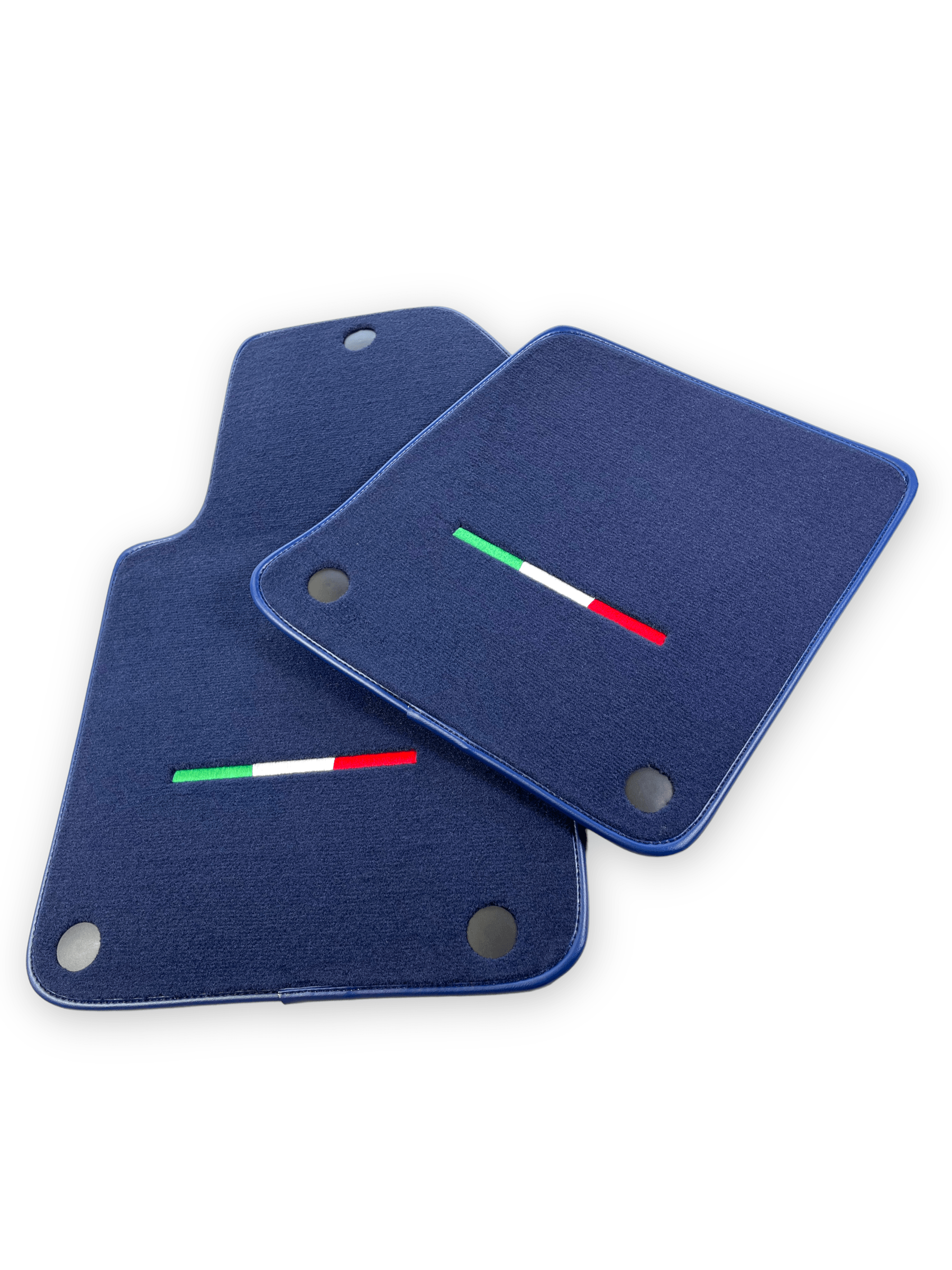 Dark Blue Floor Mats For Ferrari 599 Coupe 2006-2012 Italian Edition - Scuderia