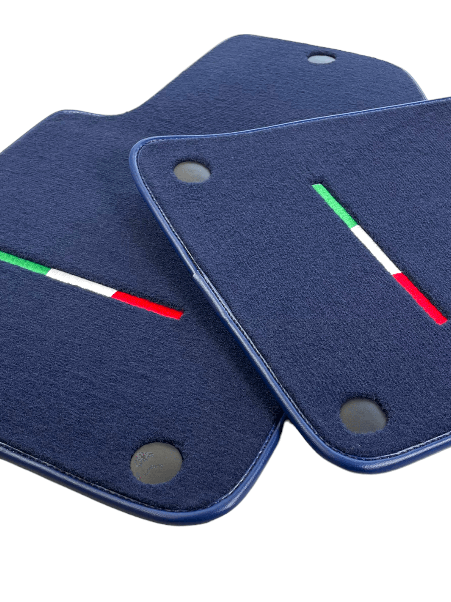 Dark Blue Floor Mats For Ferrari 599 Coupe 2006-2012 Italian Edition - Scuderia