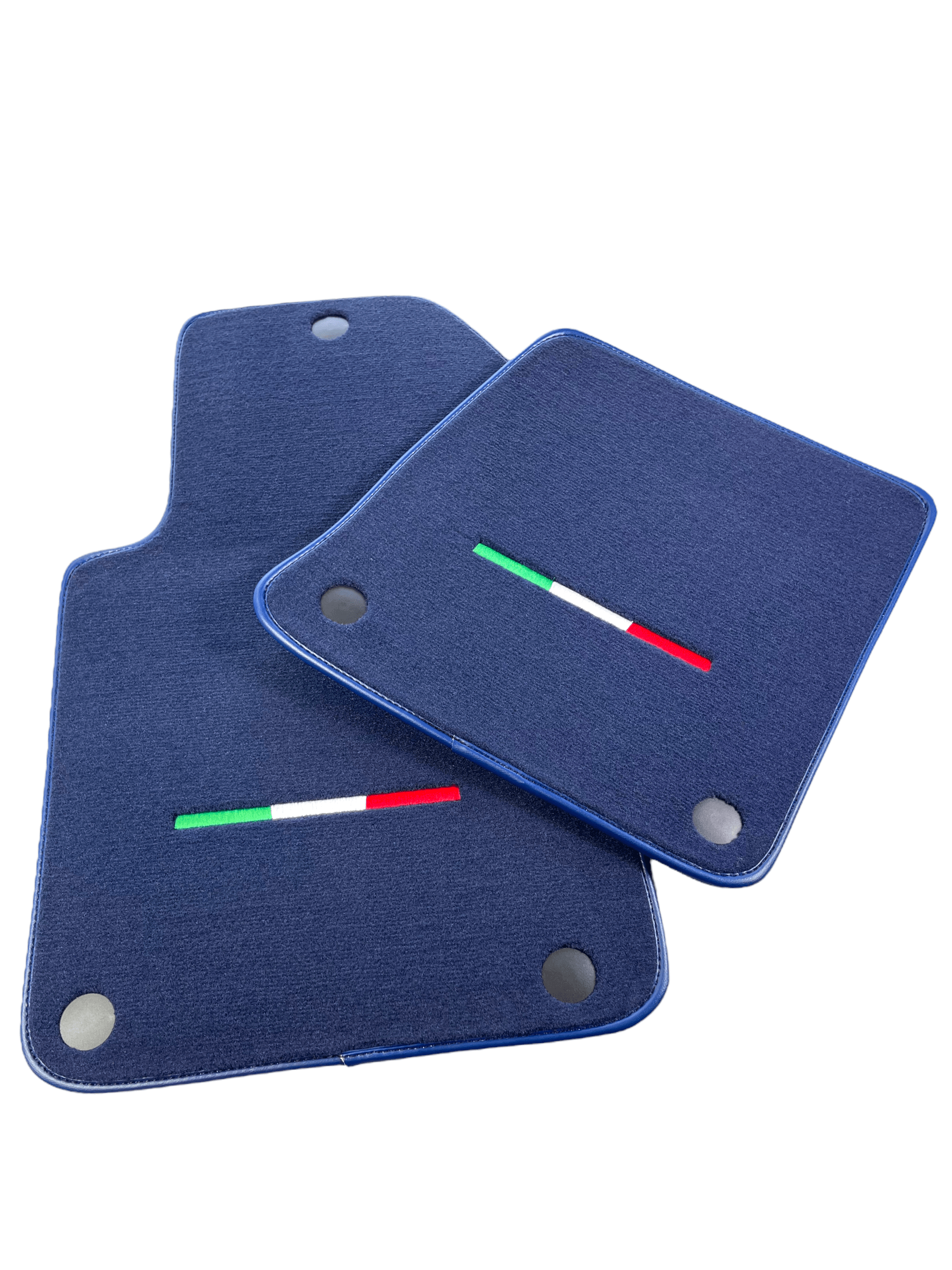 Dark Blue Floor Mats For Ferrari 599 Coupe 2006-2012 Italian Edition - Scuderia