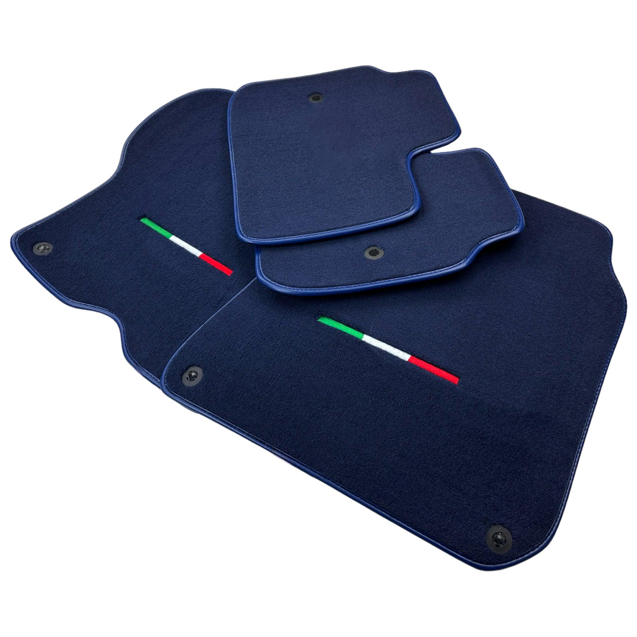 Dark Blue Floor Mats For Ferrari GTC4 Lusso (2016-2023) Italian Edition