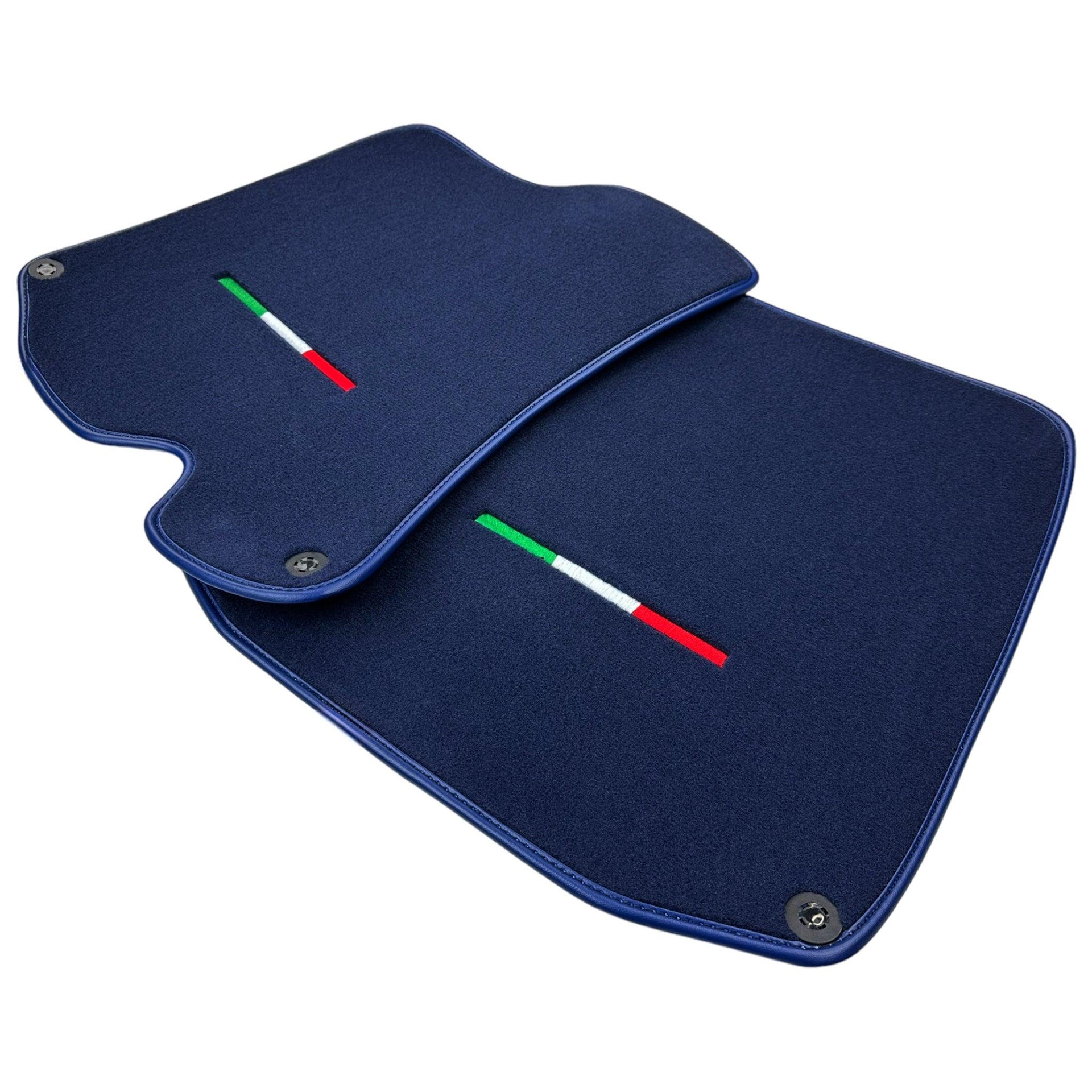 Dark Blue Floor Mats For Ferrari Portofino (2018-2023) Italian Edition