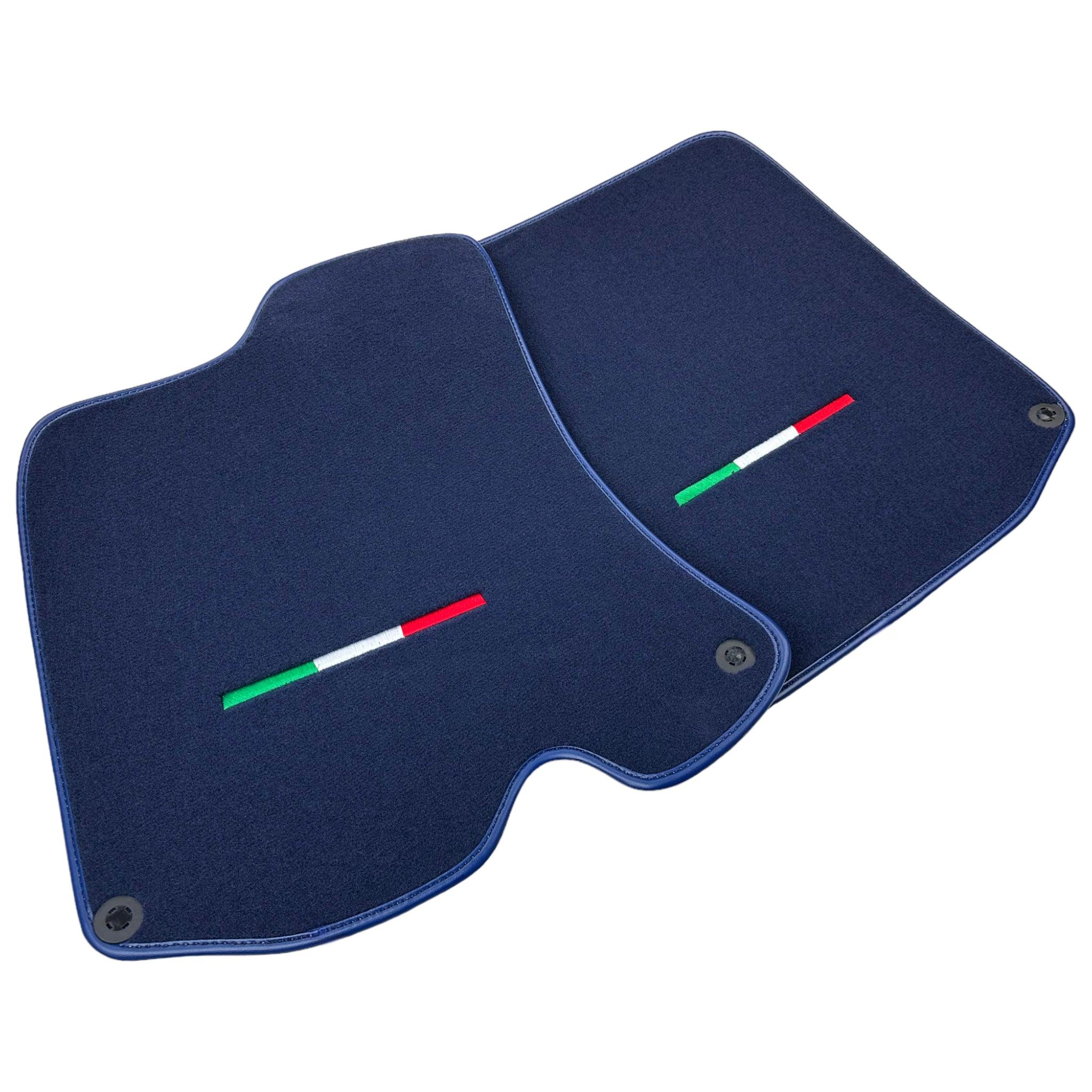 Dark Blue Floor Mats For Ferrari Portofino (2018-2023) Italian Edition