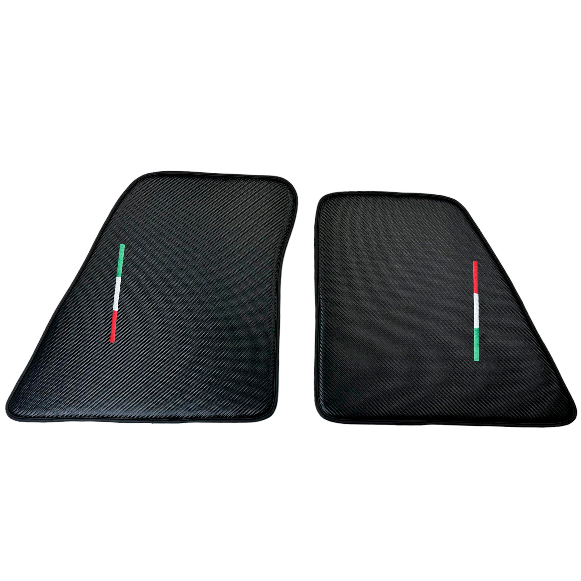 Car Mats for Ferrari 296 GTB (2022-2024) Made From Carbon Fiber Leather