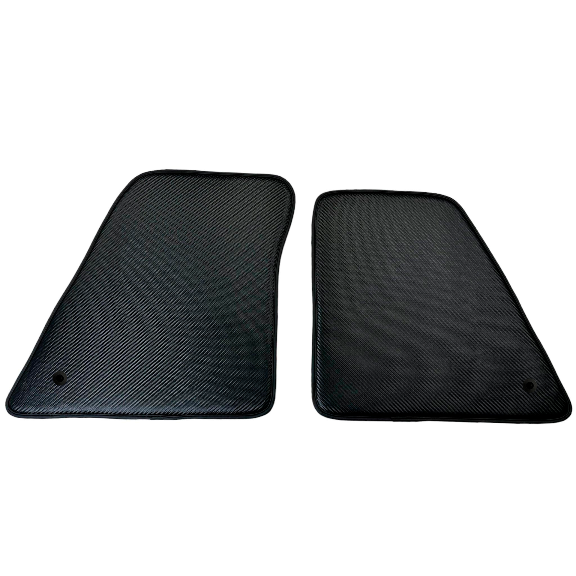 Car Mats for Ferrari SF90 Stradale (2019-2024) Made From Carbon Fiber Leather