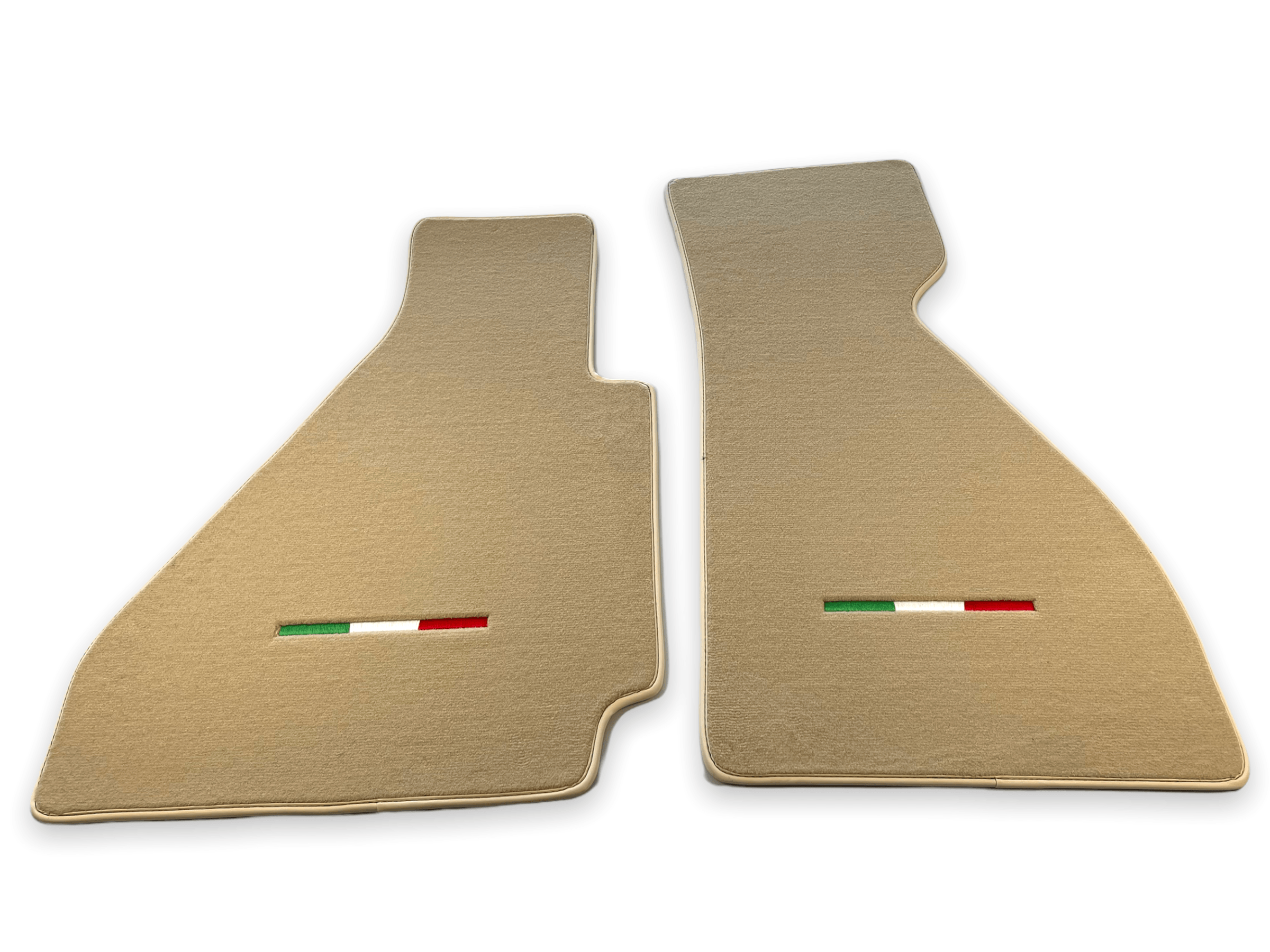 Floor Mats For Ferrari 328 GTB 1985-1989 Beige Scuderia Brand Italian Edition - Scuderia