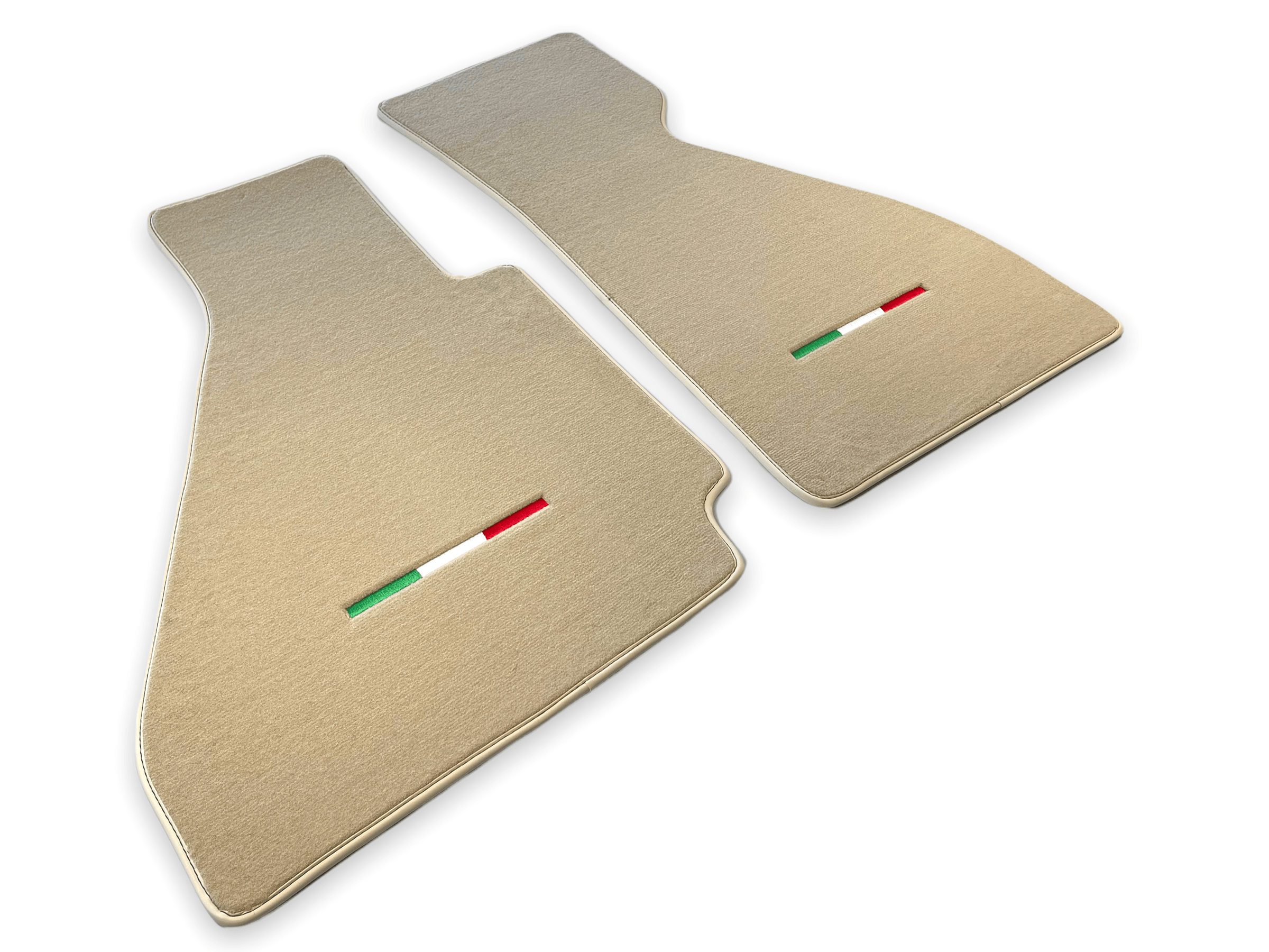 Floor Mats For Ferrari 328 GTB 1985-1989 Beige Scuderia Brand Italian Edition - Scuderia