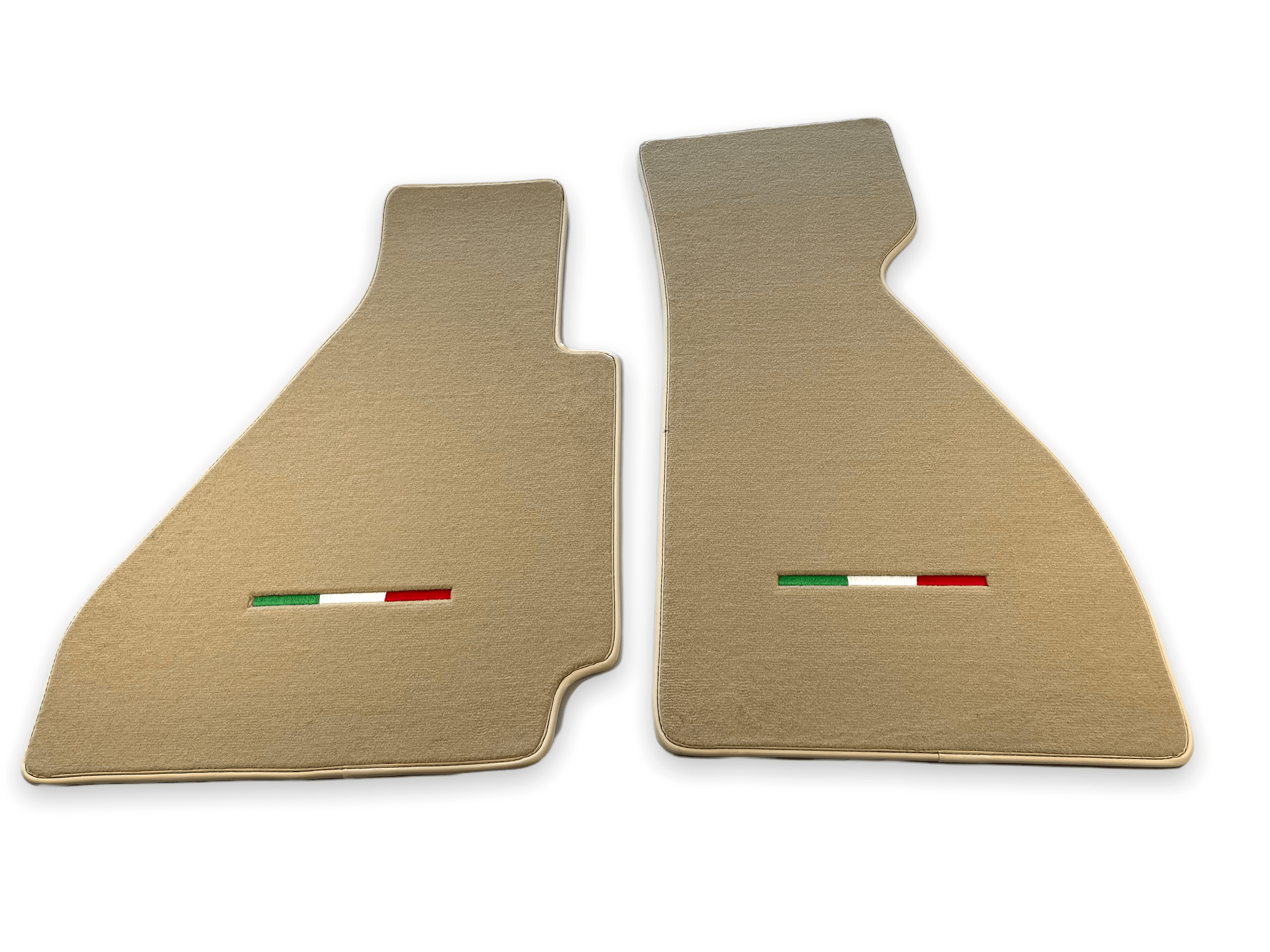 Floor Mats For Ferrari 328 GTB 1985-1989 Beige Scuderia Brand Italian Edition - Scuderia