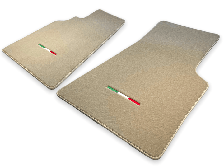 Floor Mats For Ferrari 328 GTB 1985-1989 Beige Scuderia Brand Italian Edition - Scuderia