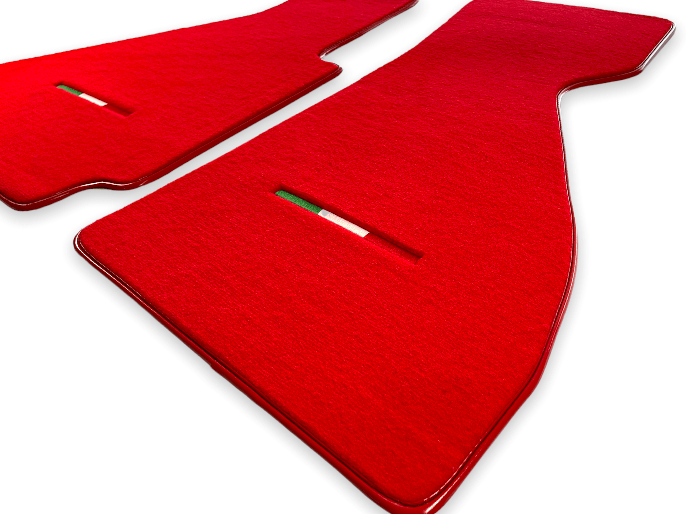 Floor Mats For Ferrari 328 GTB 1985-1989 Red Scuderia Brand Italian Edition - Scuderia