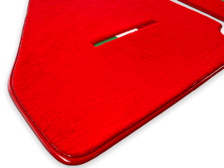 Floor Mats For Ferrari 328 GTB 1985-1989 Red Scuderia Brand Italian Edition - Scuderia