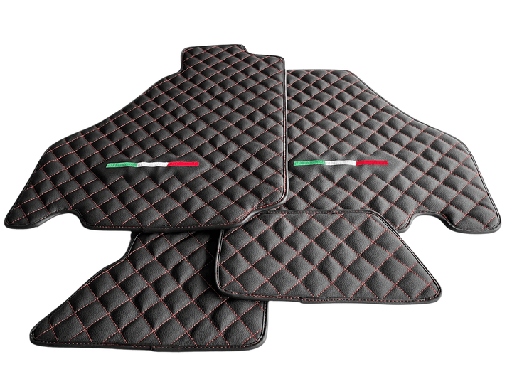 Floor Mats For Ferrari 360 2000-2008 Leather Scuderia Brand - Scuderia