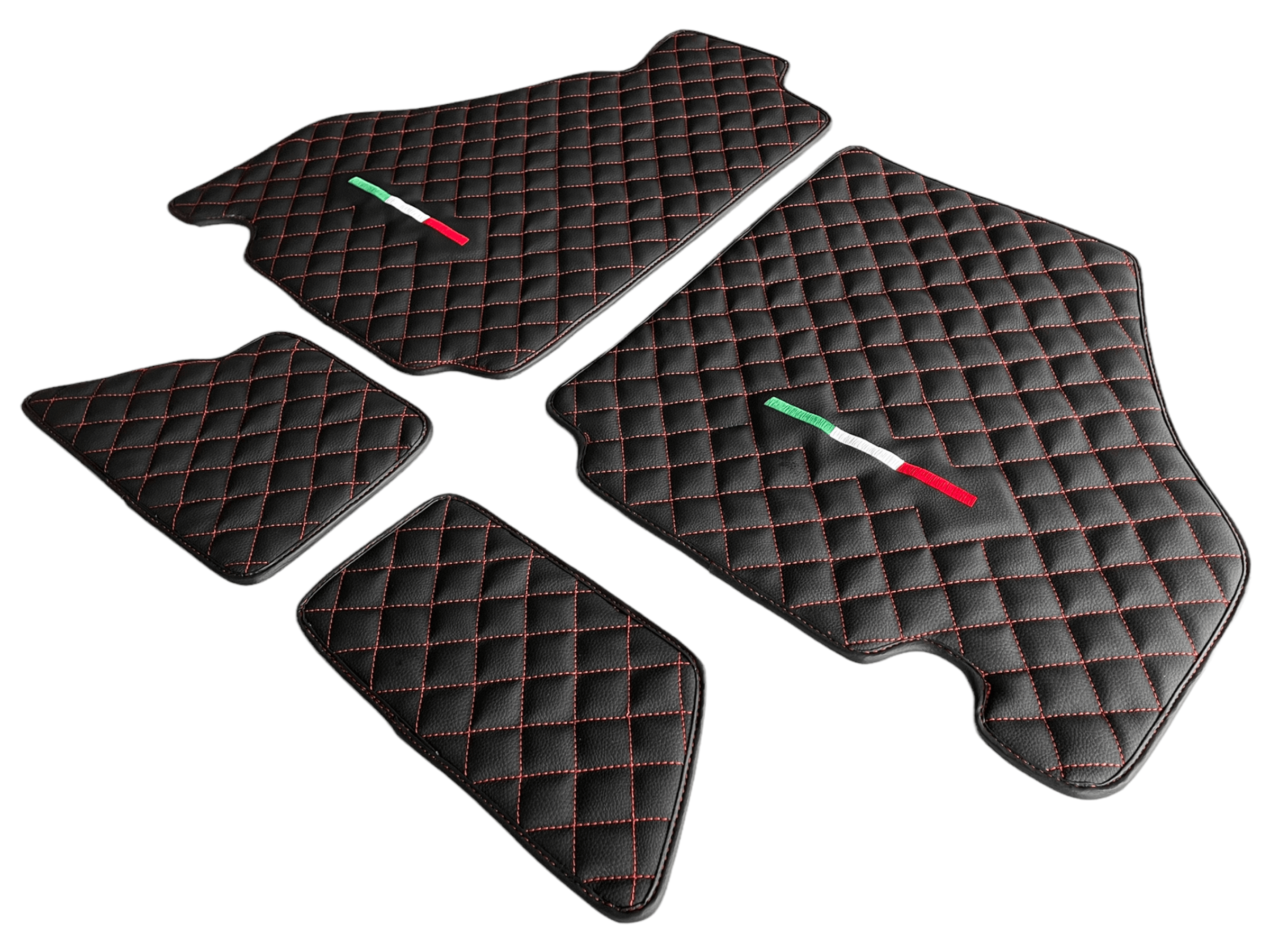 Floor Mats For Ferrari 360 2000-2008 Leather Scuderia Brand - Scuderia