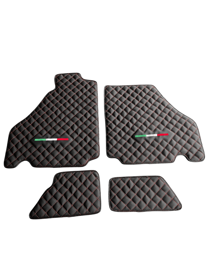 Floor Mats For Ferrari 360 2000-2008 Leather Scuderia Brand - Scuderia