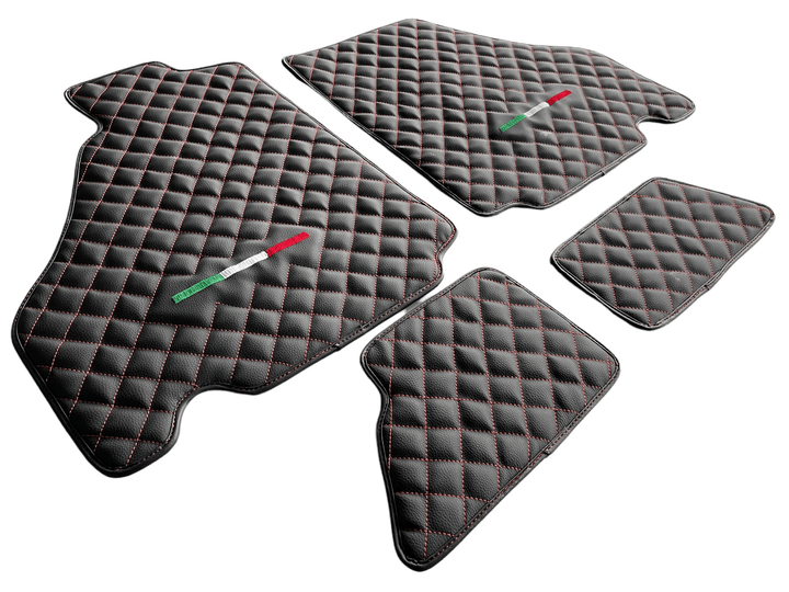 Floor Mats For Ferrari 360 2000-2008 Leather Scuderia Brand - Scuderia