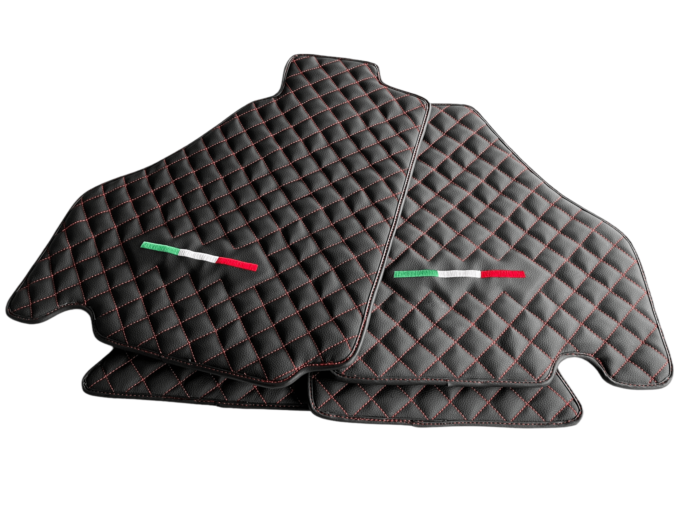 Floor Mats For Ferrari 360 2000-2008 Leather Scuderia Brand - Scuderia