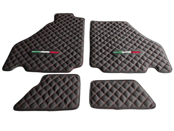 Floor Mats For Ferrari 360 2000-2008 Leather Scuderia Brand - Scuderia