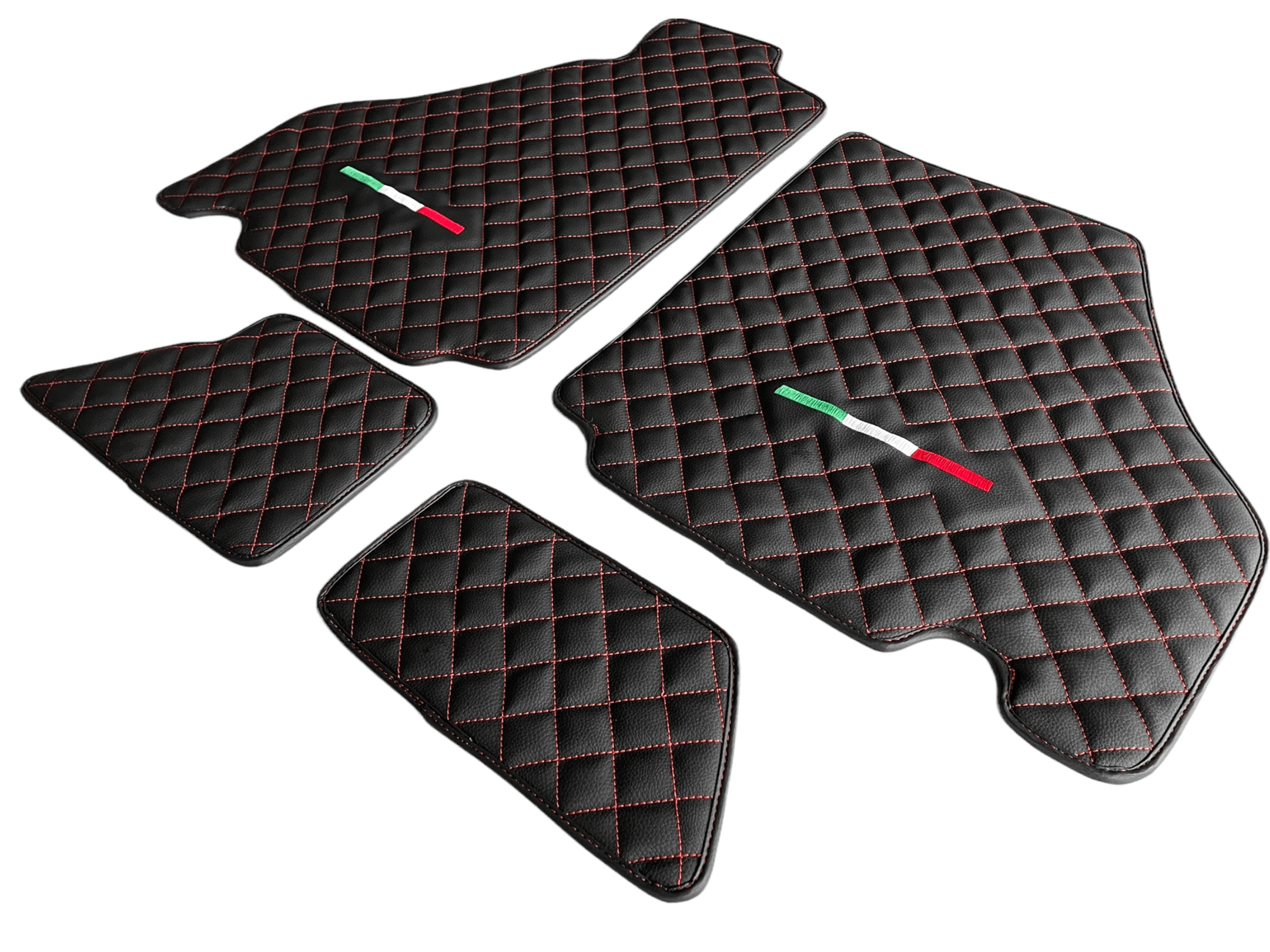 Floor Mats For Ferrari 360 2000-2008 Leather Scuderia Brand - Scuderia