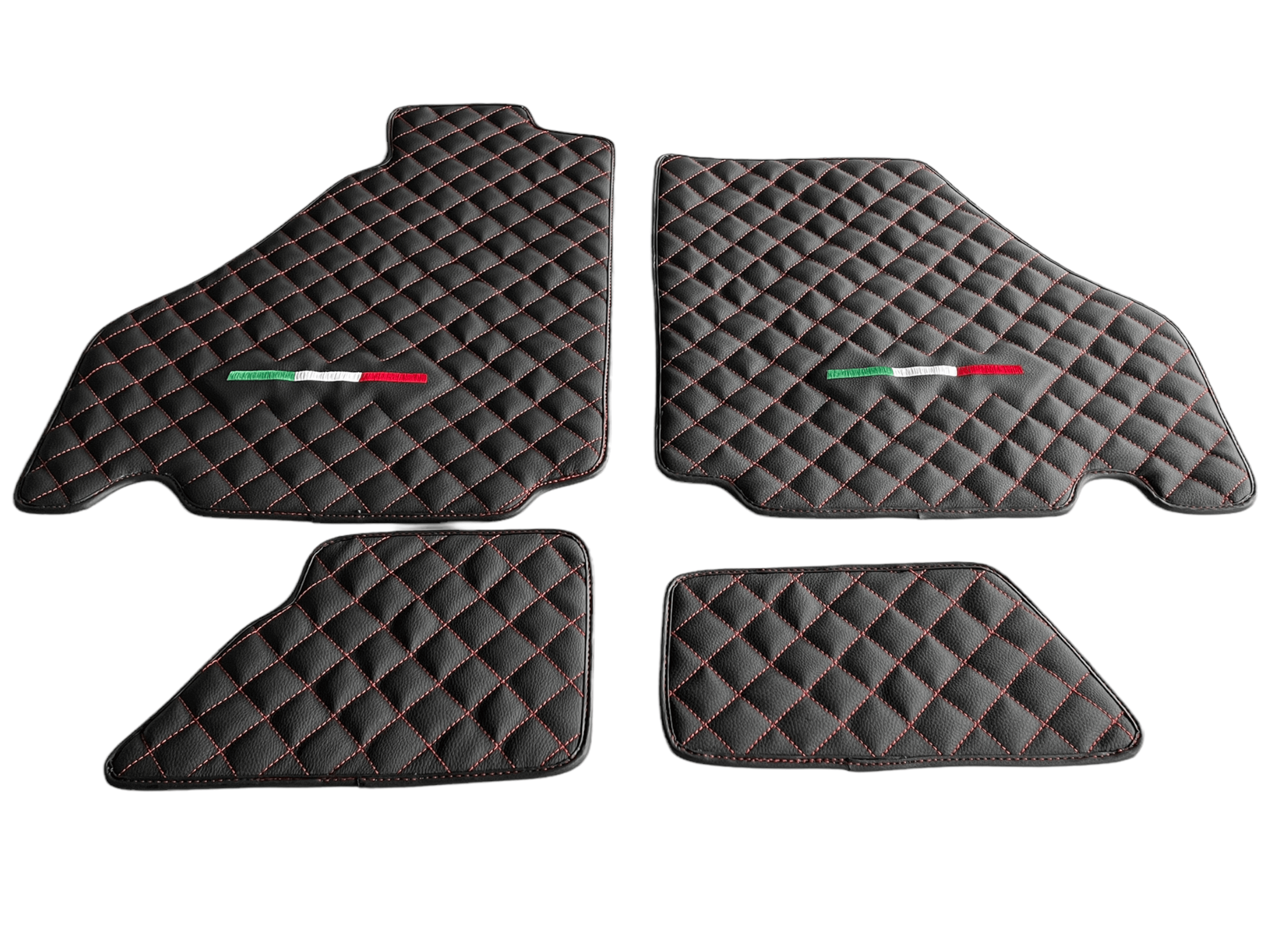 Floor Mats For Ferrari 360 2000-2008 Leather Scuderia Brand - Scuderia