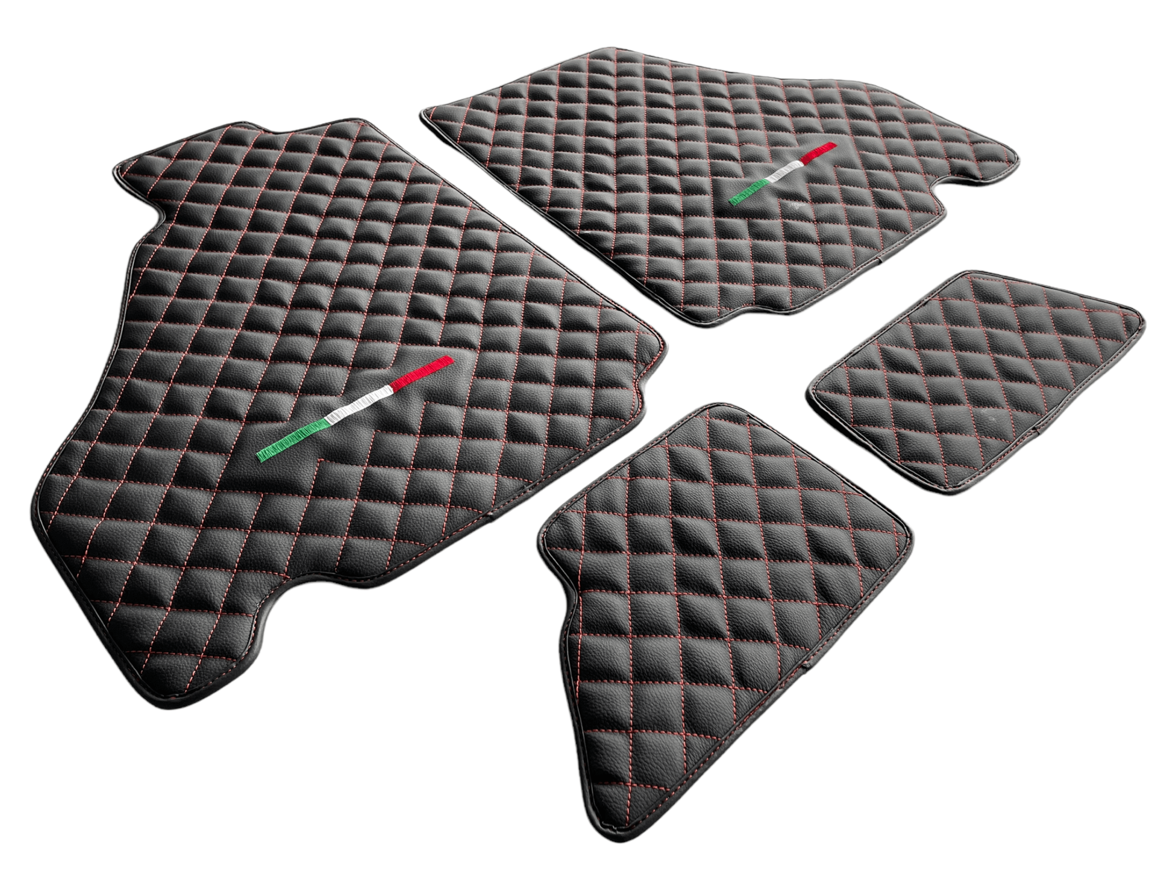 Floor Mats For Ferrari 360 2000-2008 Leather Scuderia Brand - Scuderia