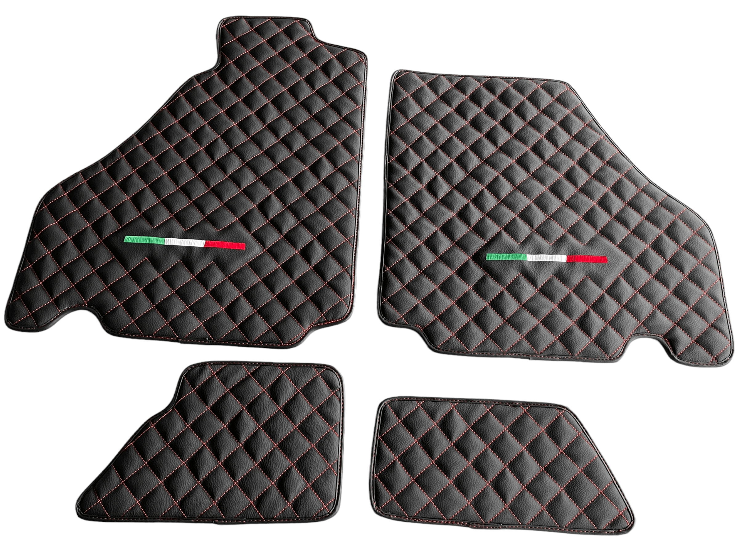 Floor Mats For Ferrari 360 2000-2008 Leather Scuderia Brand - Scuderia