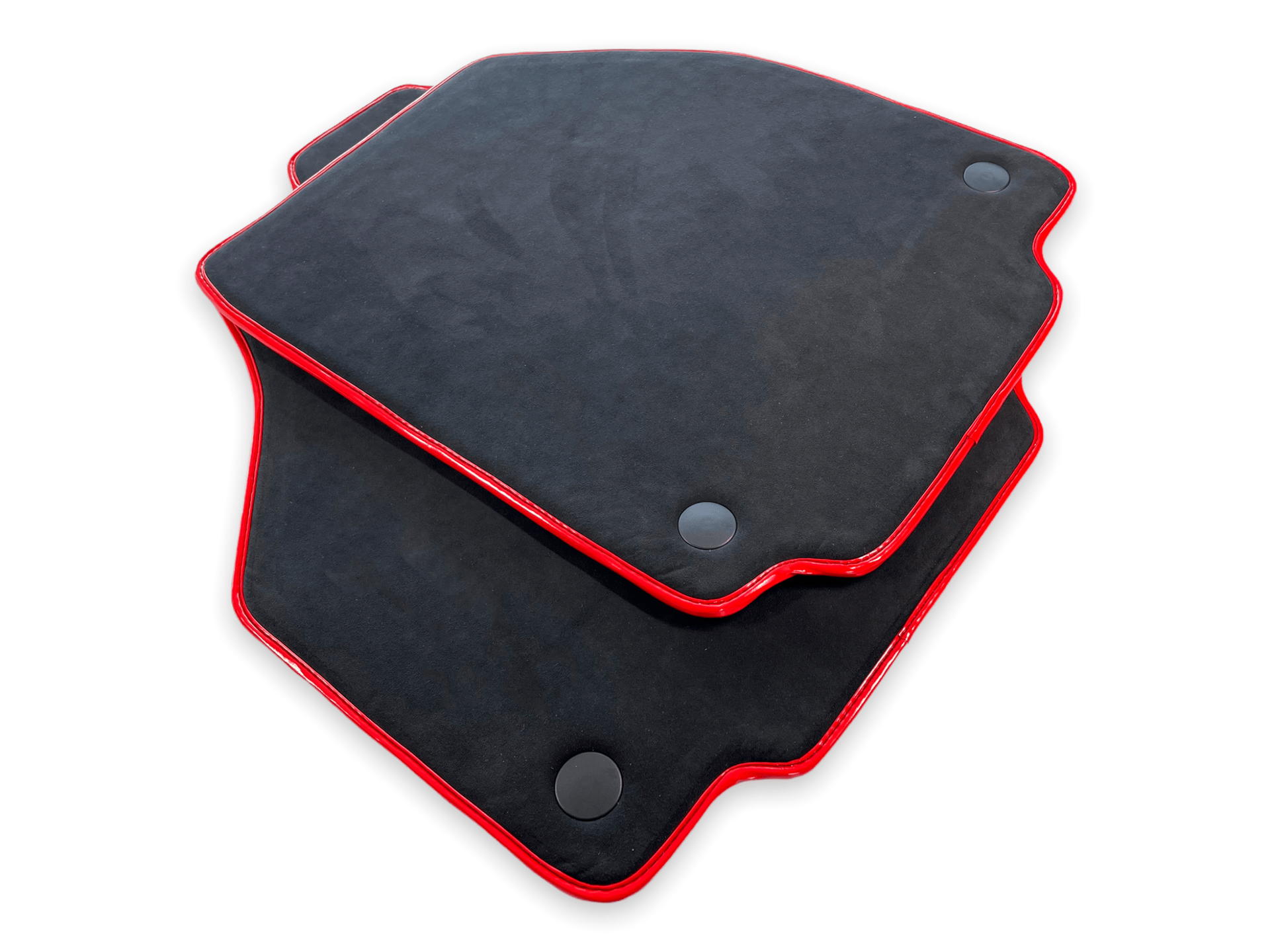 Car Mats For Ferrari 458 Spider (2012-2015) Alcantara Leather Red Trim