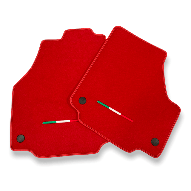 Car Mats For Ferrari 458 Spider 2012-2015 Red Scuderia Brand Italian Edition