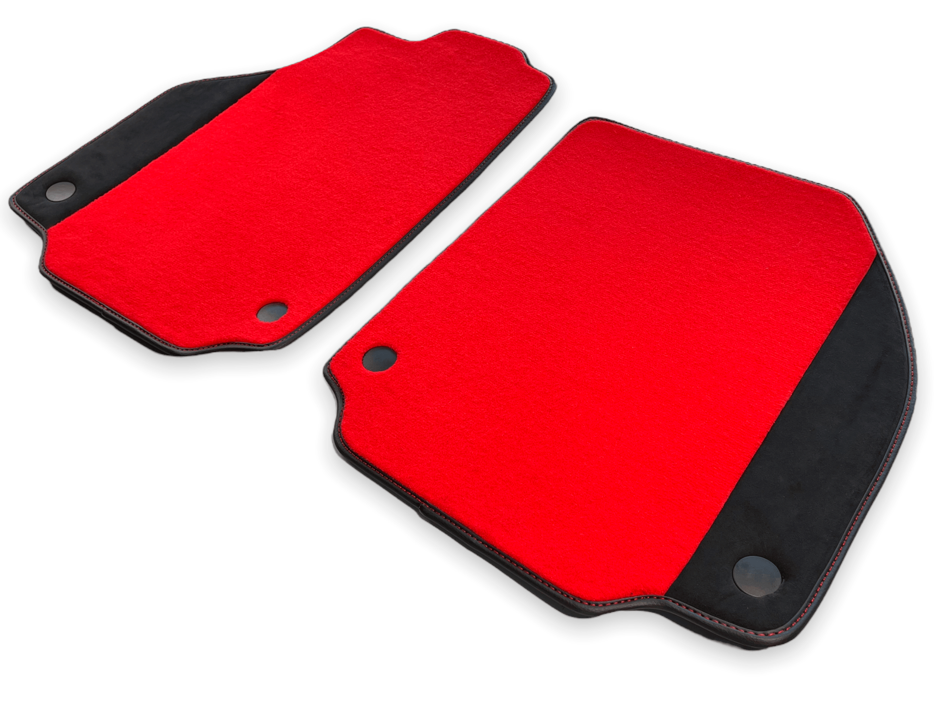 Car Mats For Ferrari 458 Spider 2012-2015 Red Carpet And Alcantara Leather