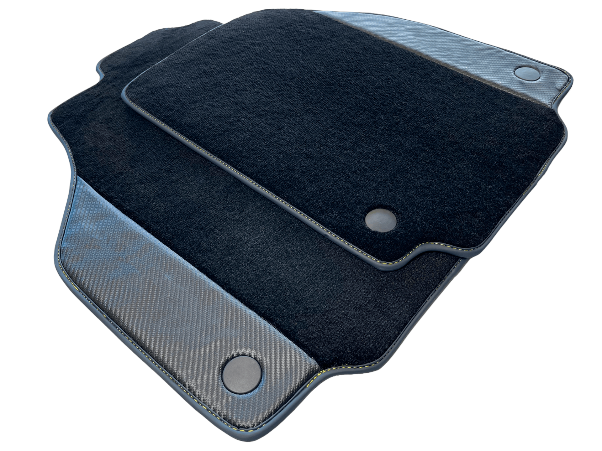 Car Mats For Ferrari 488 GTB 2015-2022 Carpet With Carbon Fiber