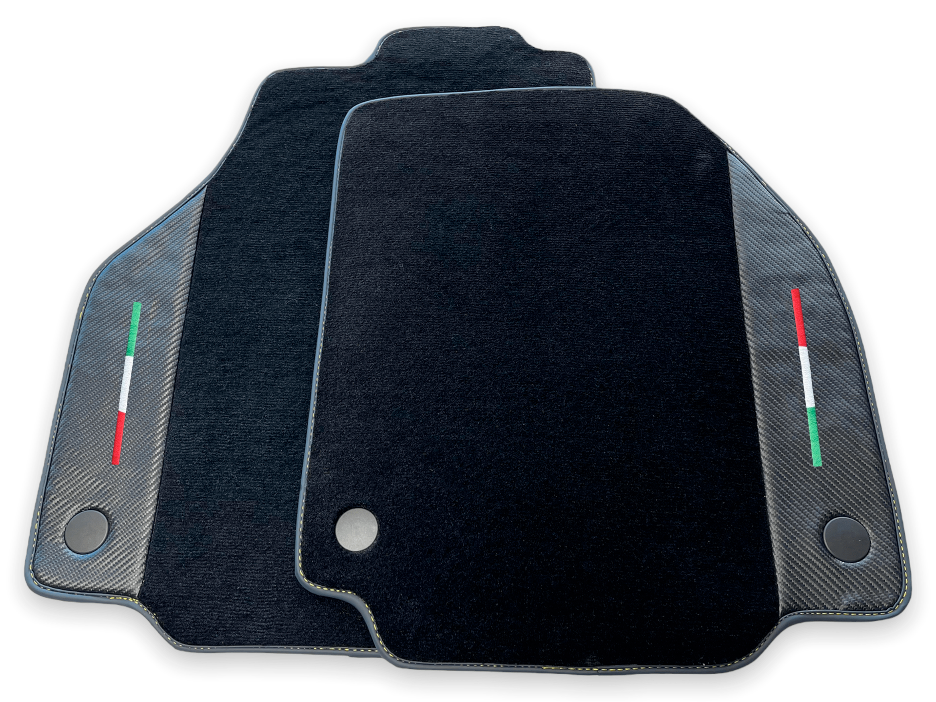 Car Mats For Ferrari 488 GTB 2015-2022 Carpet With Carbon Fiber