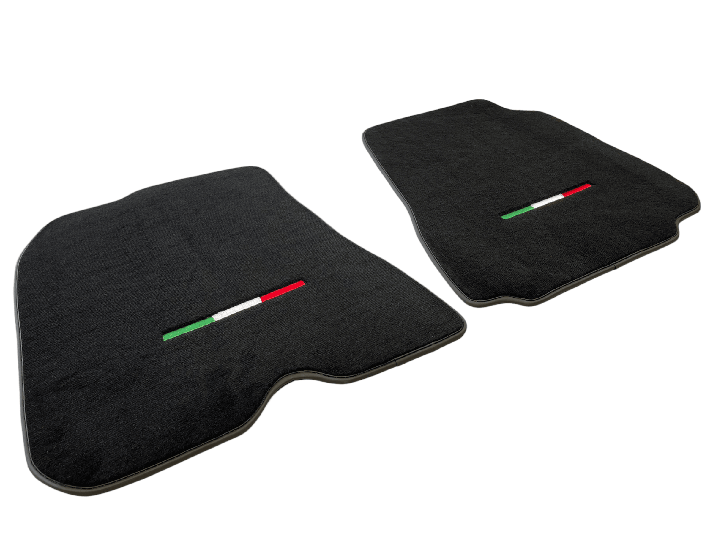 Floor Mats For Ferrari 812 Superfast Black Tailored Carpets With Italian Emblem - Scuderia