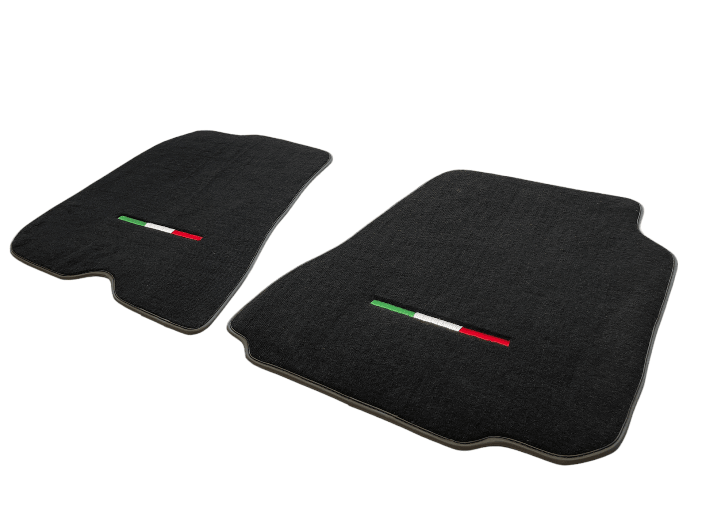 Floor Mats For Ferrari 812 Superfast Black Tailored Carpets With Italian Emblem - Scuderia