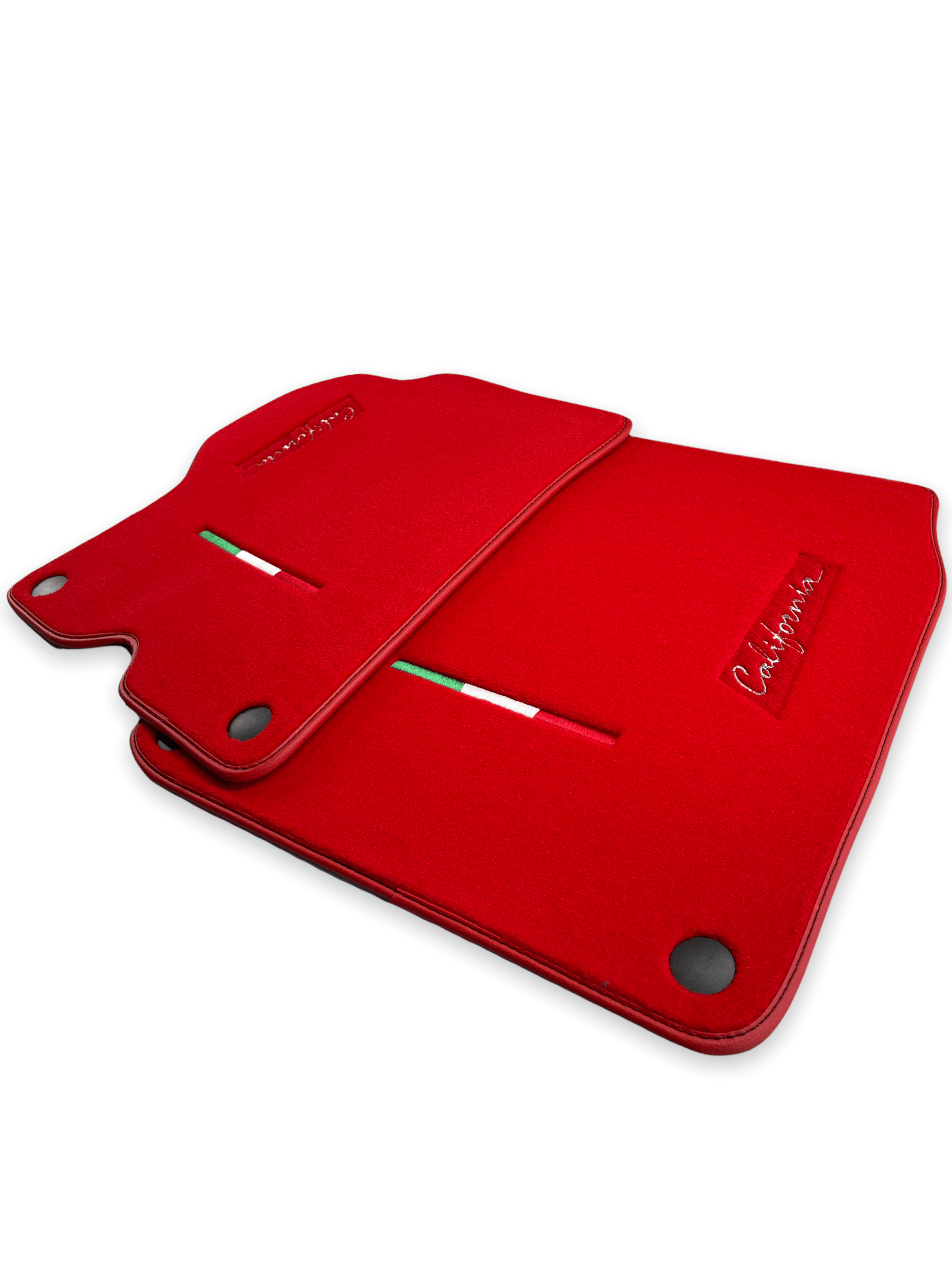 Floor Mats For Ferrari California 2008-2014 Red Color - Scuderia
