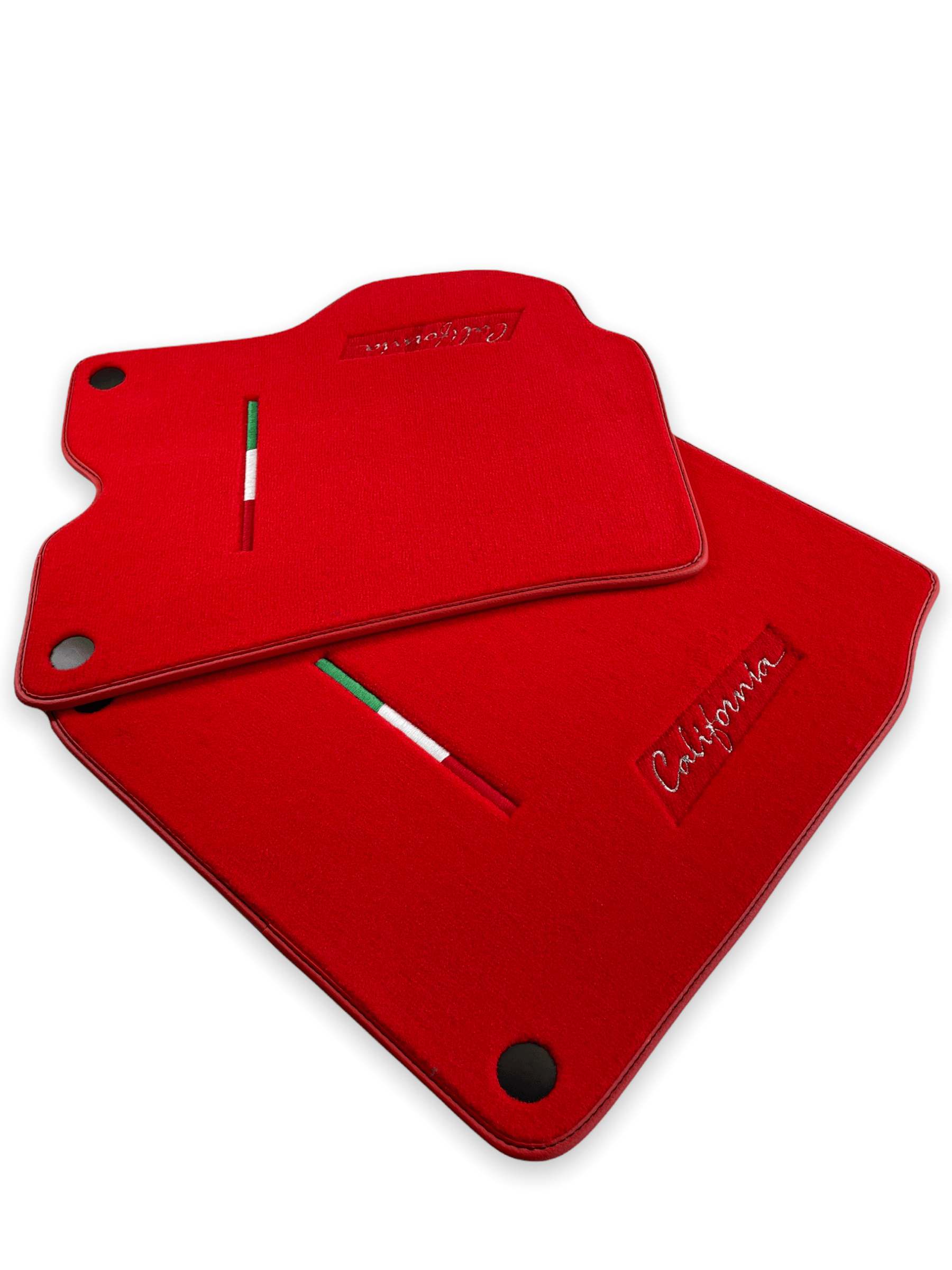Floor Mats For Ferrari California 2008-2014 Red Color - Scuderia