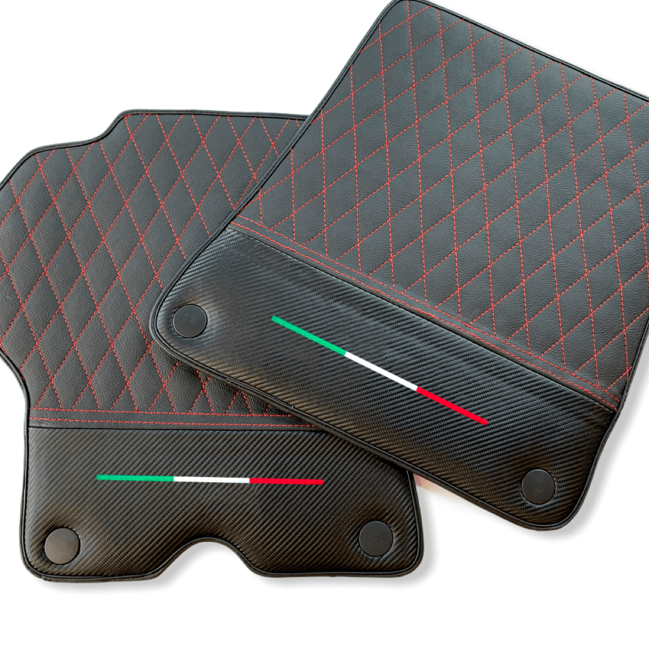 Car Mats For Ferrari California Convertible 2008-2014 Leather Carbon Edition