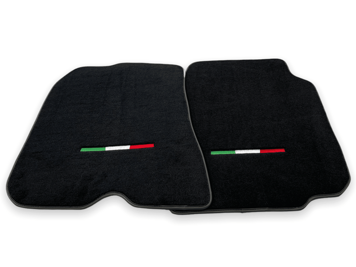 Floor Mats For Ferrari F12 Berlinetta Black Tailored Carpets With Italian Emblem - Scuderia