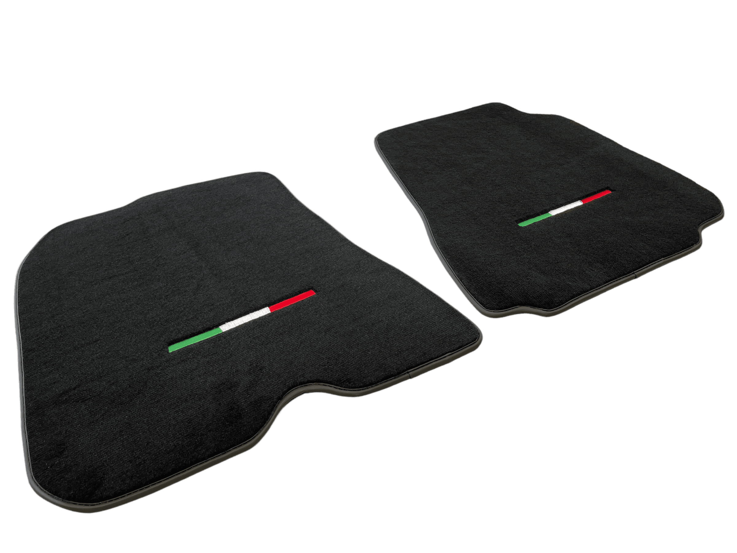 Floor Mats For Ferrari F12 Berlinetta Black Tailored Carpets With Italian Emblem - Scuderia