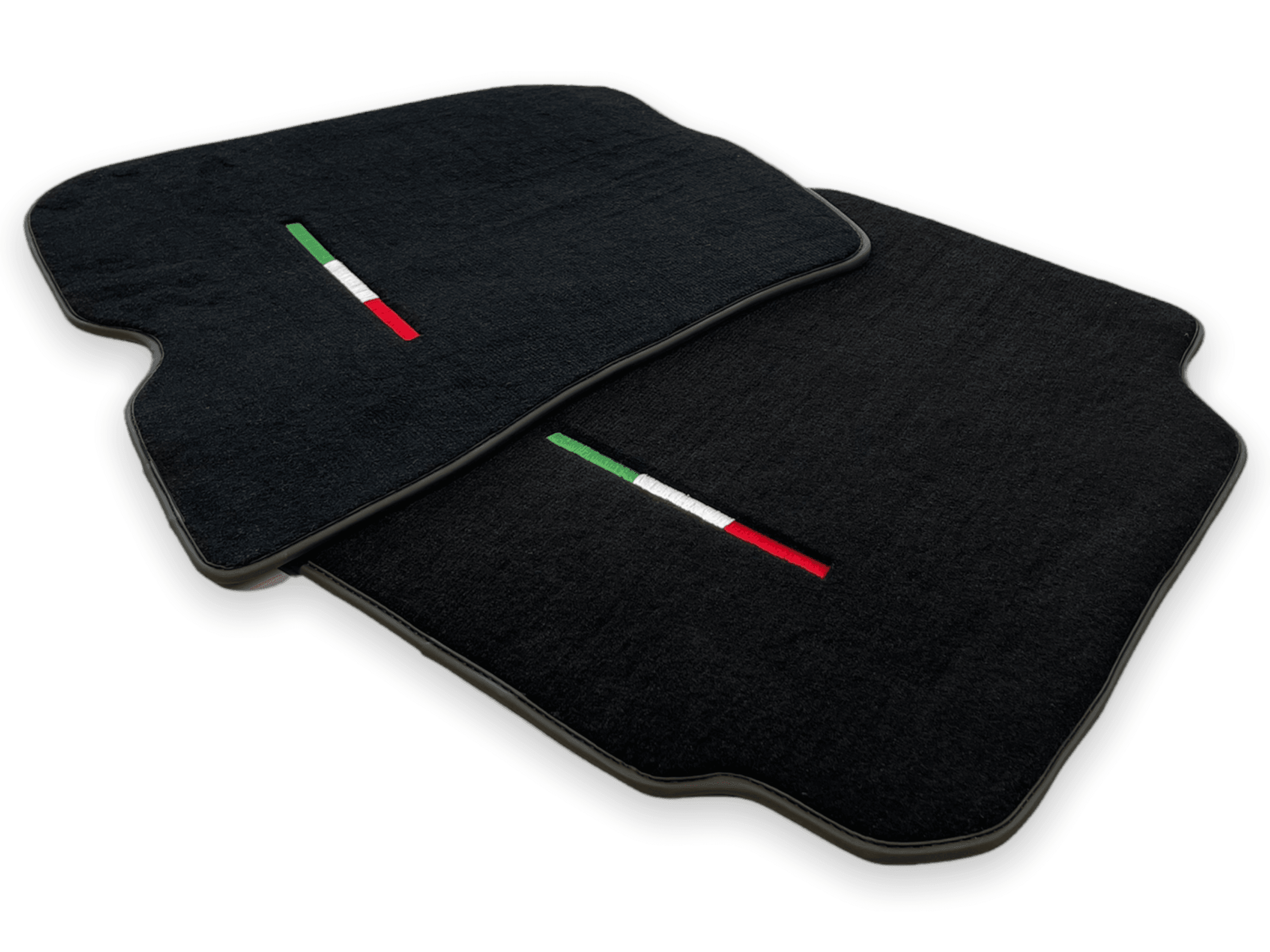 Floor Mats For Ferrari F12 Berlinetta Black Tailored Carpets With Italian Emblem - Scuderia