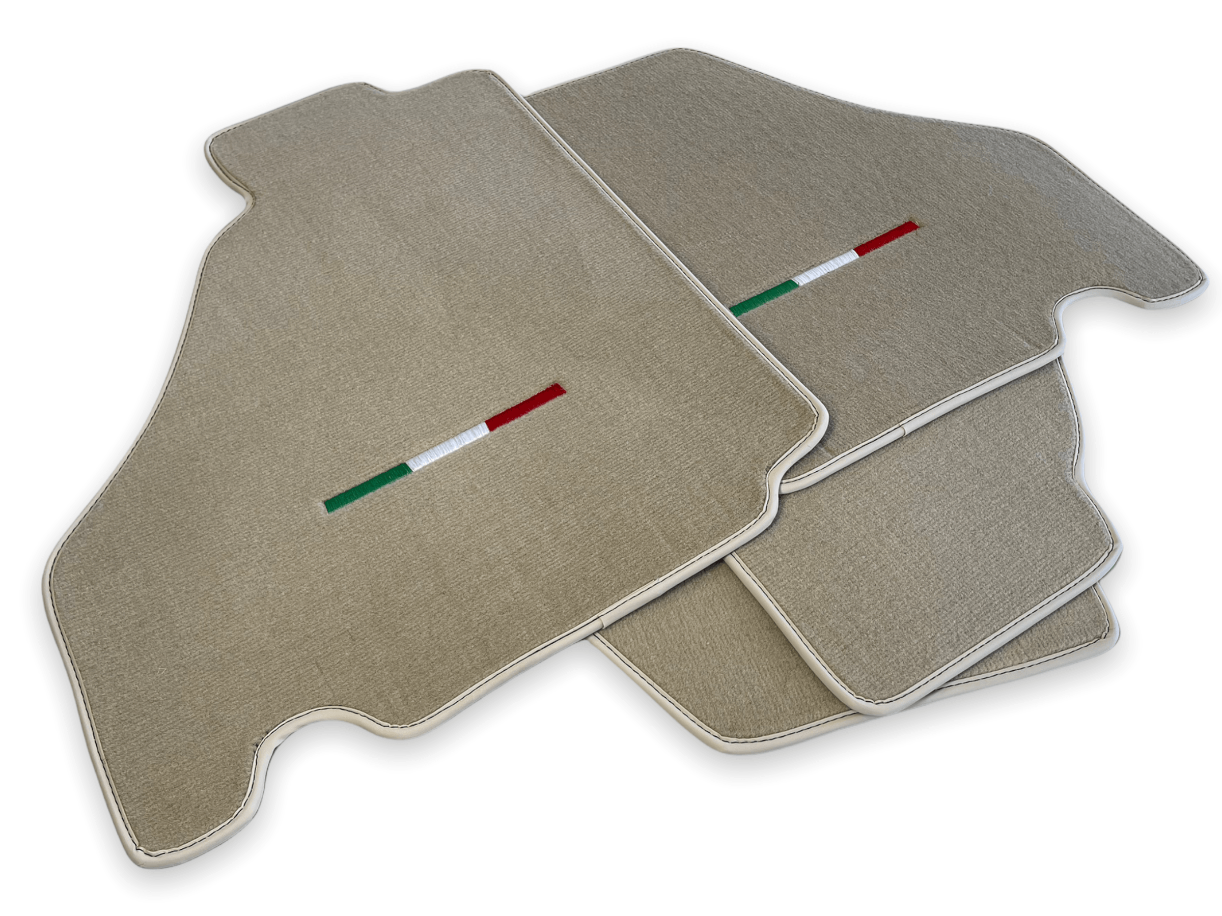 Floor Mats For Ferrari F430 2004-2009 Beige Color IT Edition - Scuderia