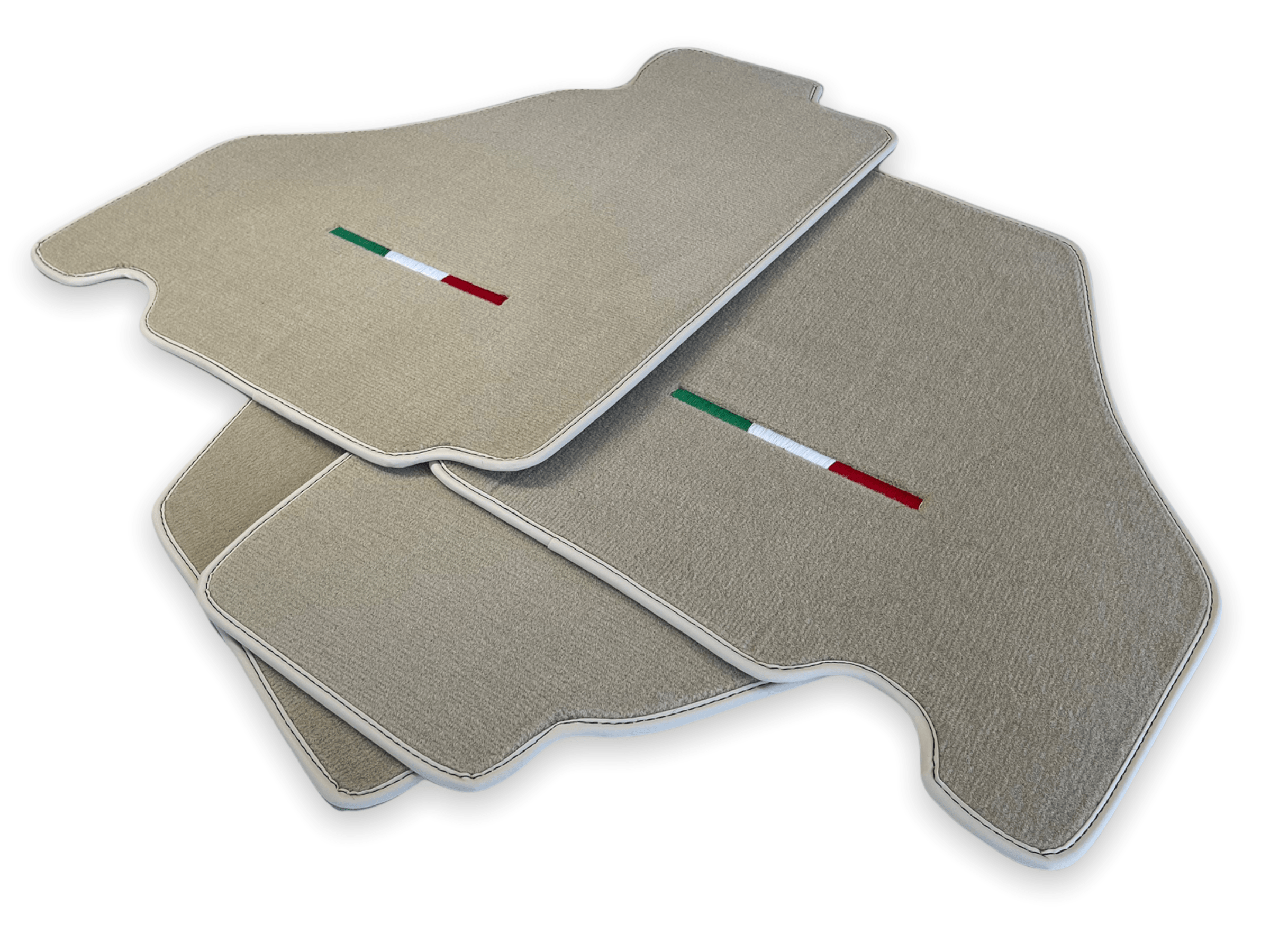 Floor Mats For Ferrari F430 2004-2009 Beige Color IT Edition - Scuderia