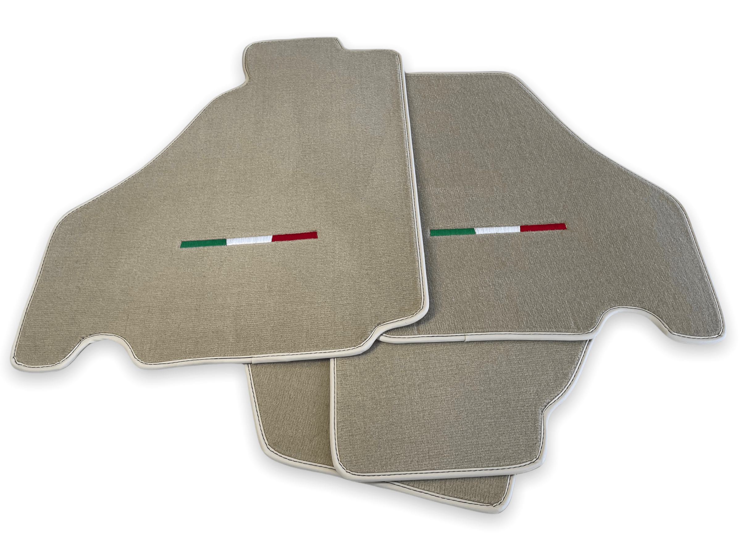 Floor Mats For Ferrari F430 2004-2009 Beige Color IT Edition - Scuderia