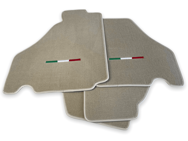 Floor Mats For Ferrari F430 2004-2009 Beige Color IT Edition - Scuderia