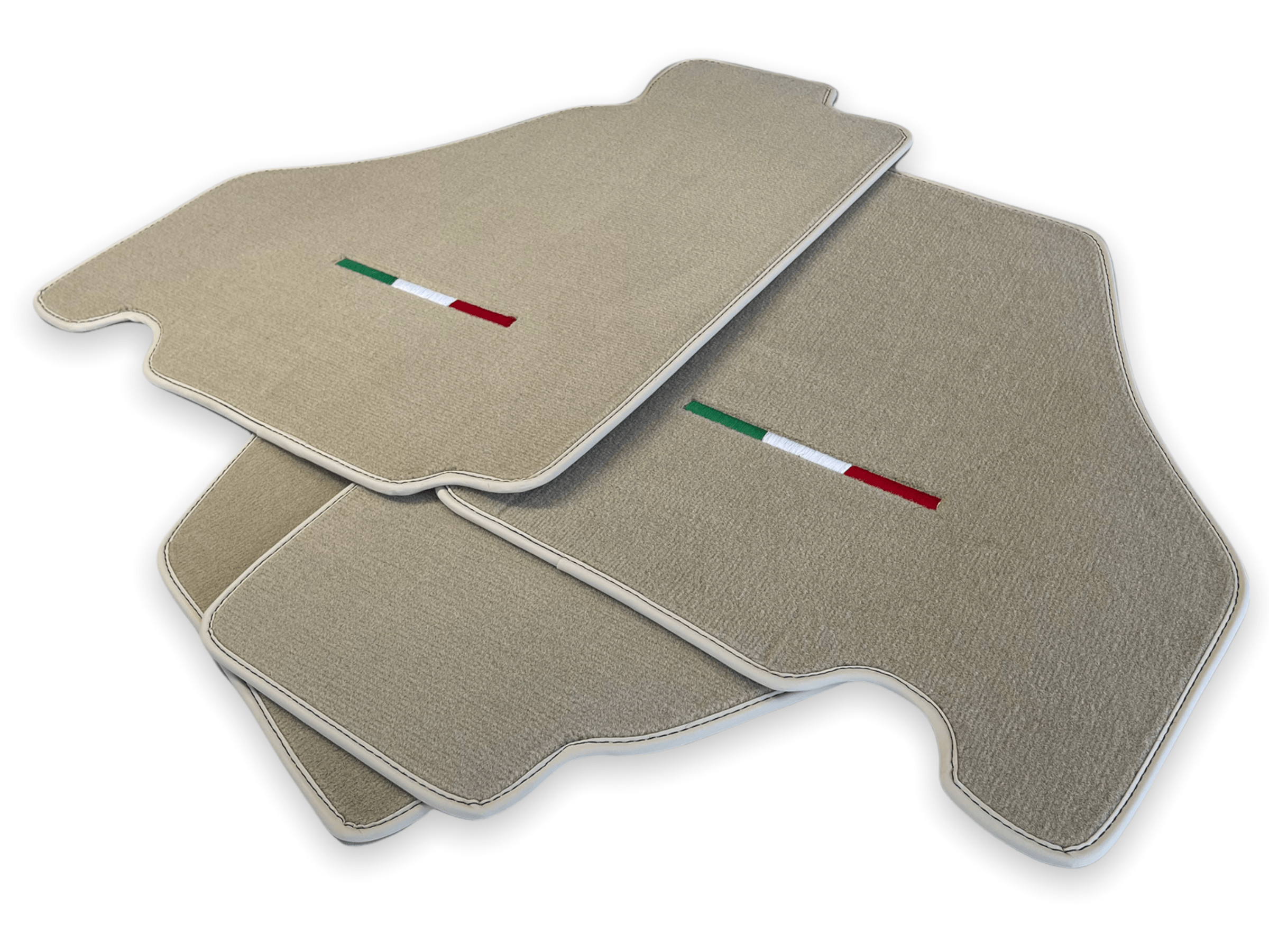 Floor Mats For Ferrari F430 2004-2009 Beige Color IT Edition - Scuderia