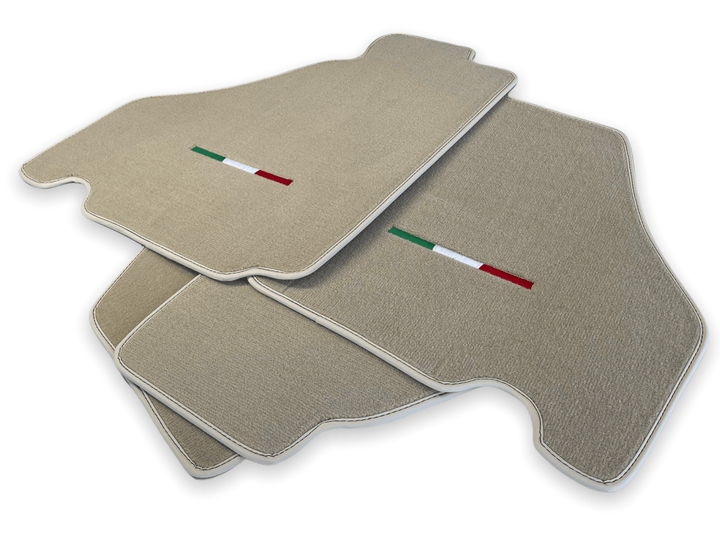 Floor Mats For Ferrari F430 2004-2009 Beige Color IT Edition - Scuderia