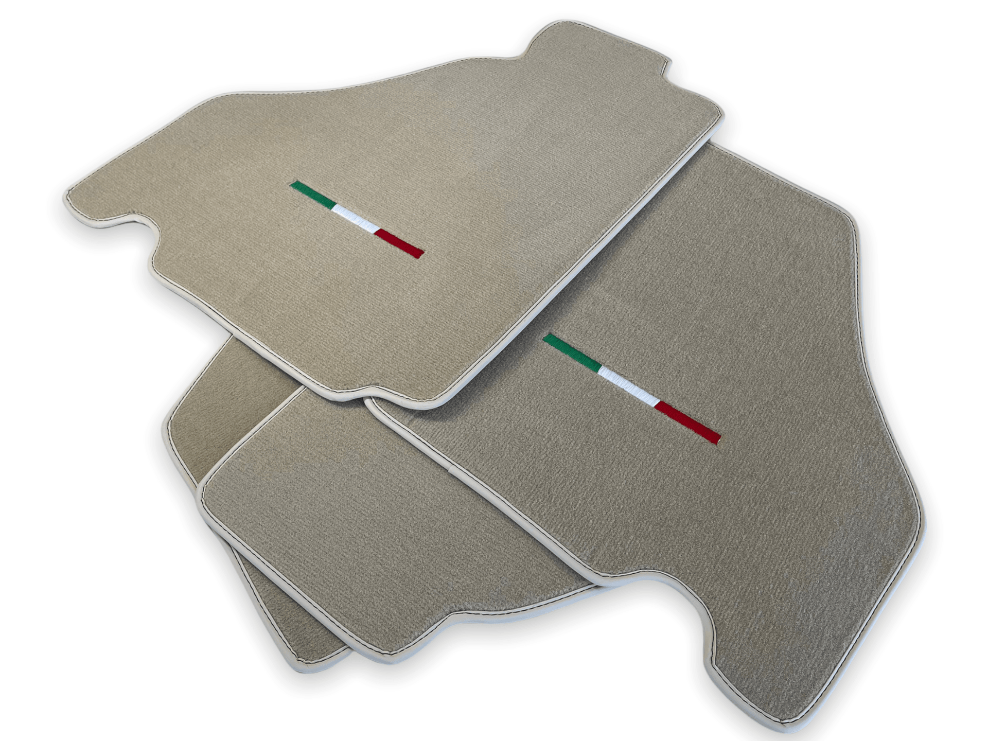 Floor Mats For Ferrari F430 2004-2009 Beige Color IT Edition - Scuderia